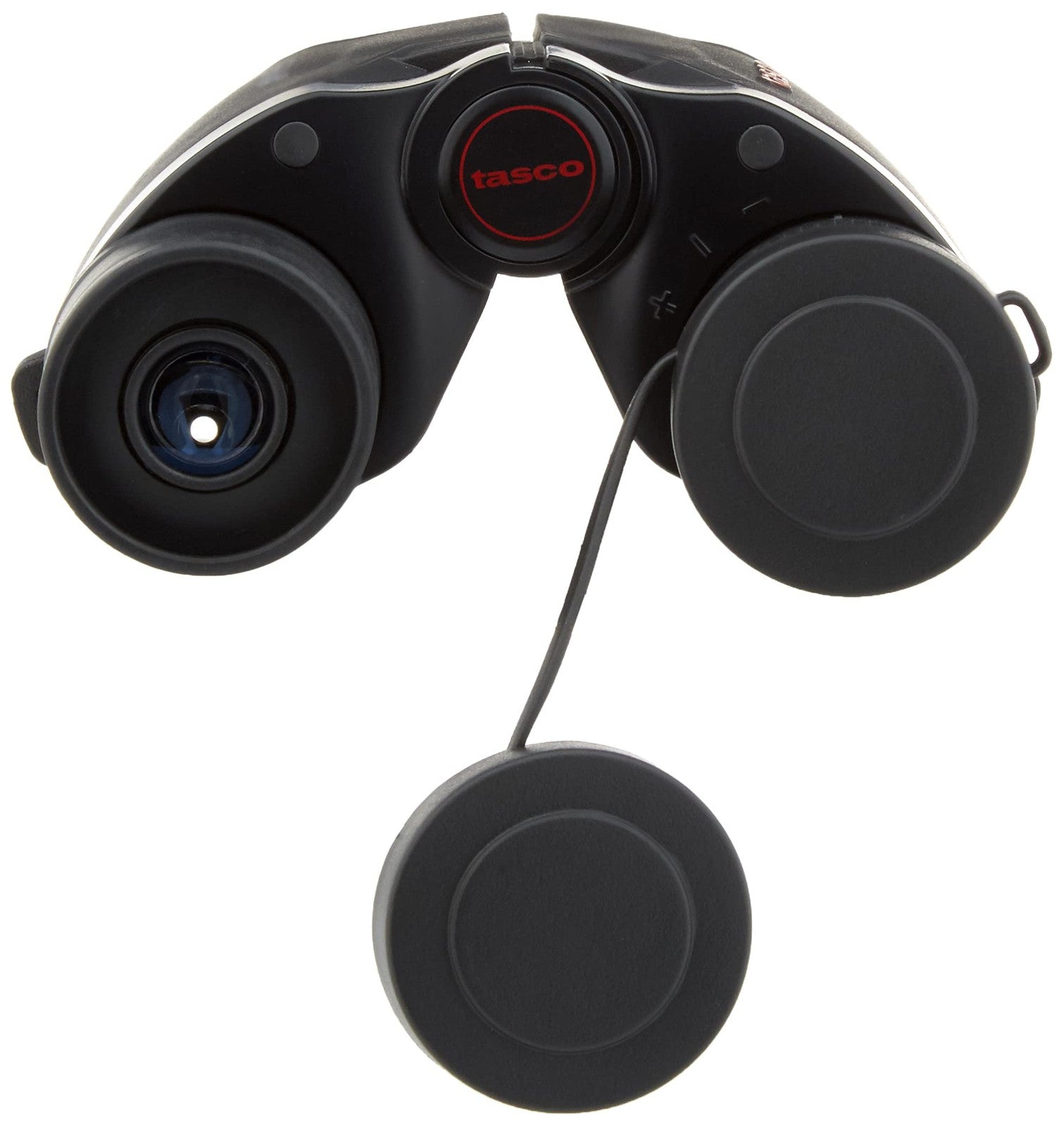TASCO Essentials 8-24x25 binoculars with adjustable zoom and compact design, ideal for outdoor and wildlife viewing.