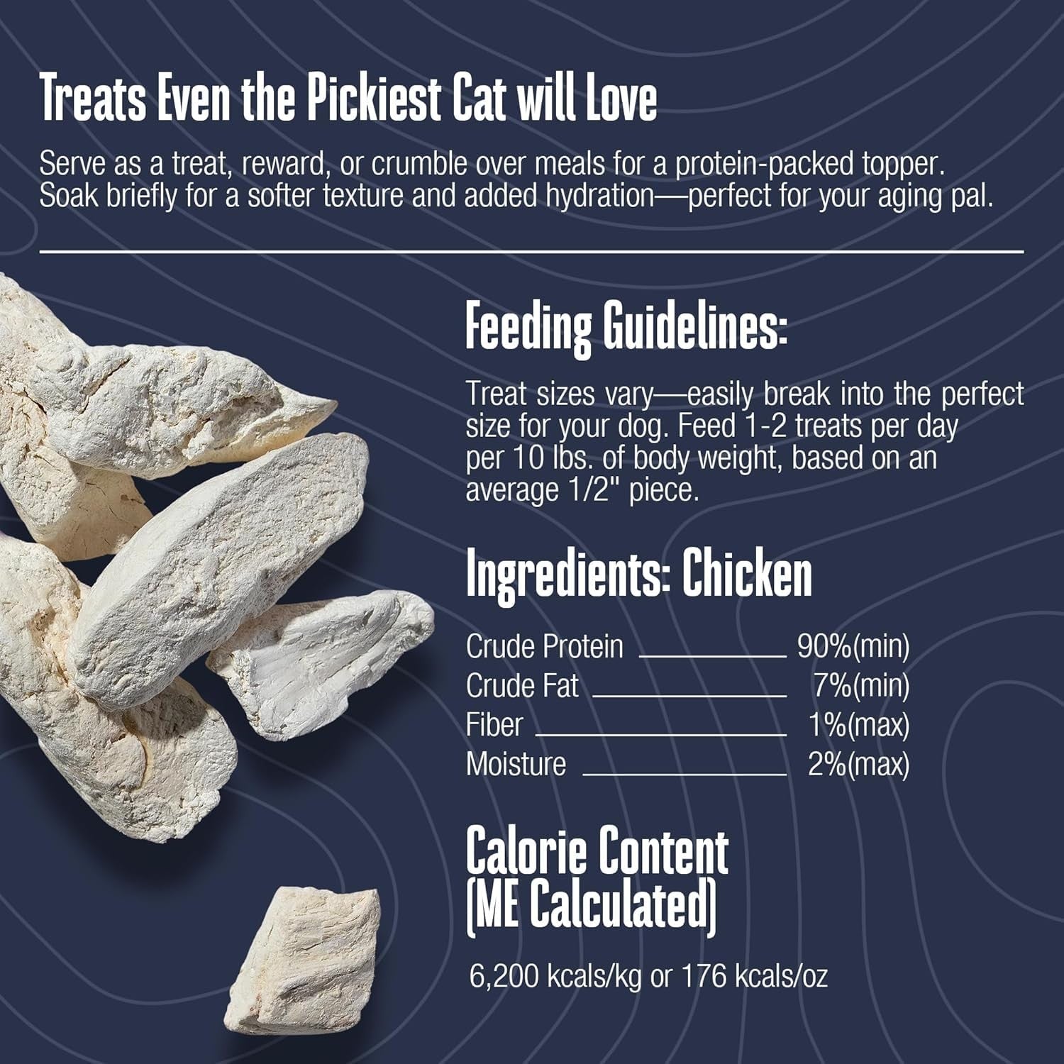 Whole Life Pet Products Whole Life Cat Just One freeze-dried cat treats variety pack with chicken and salmon treats on a white background.