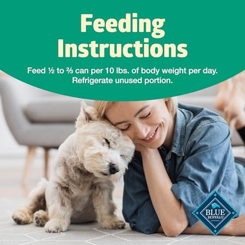 Blue Buffalo Freedom grain-free wet dog food cans with lamb flavor, 12.5 oz each, arranged in a pack of 12.