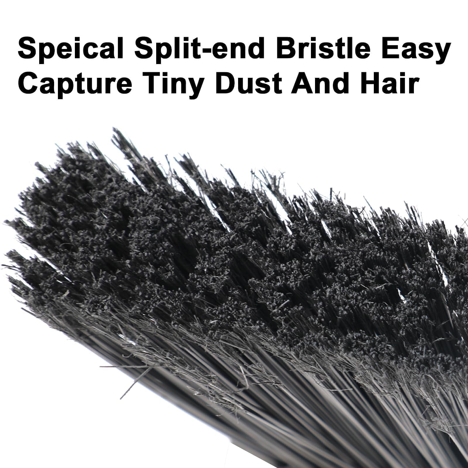 SZJYHQY 4-piece heavy-duty broom set with angled bristles for indoor and outdoor sweeping, durable and versatile cleaning tools