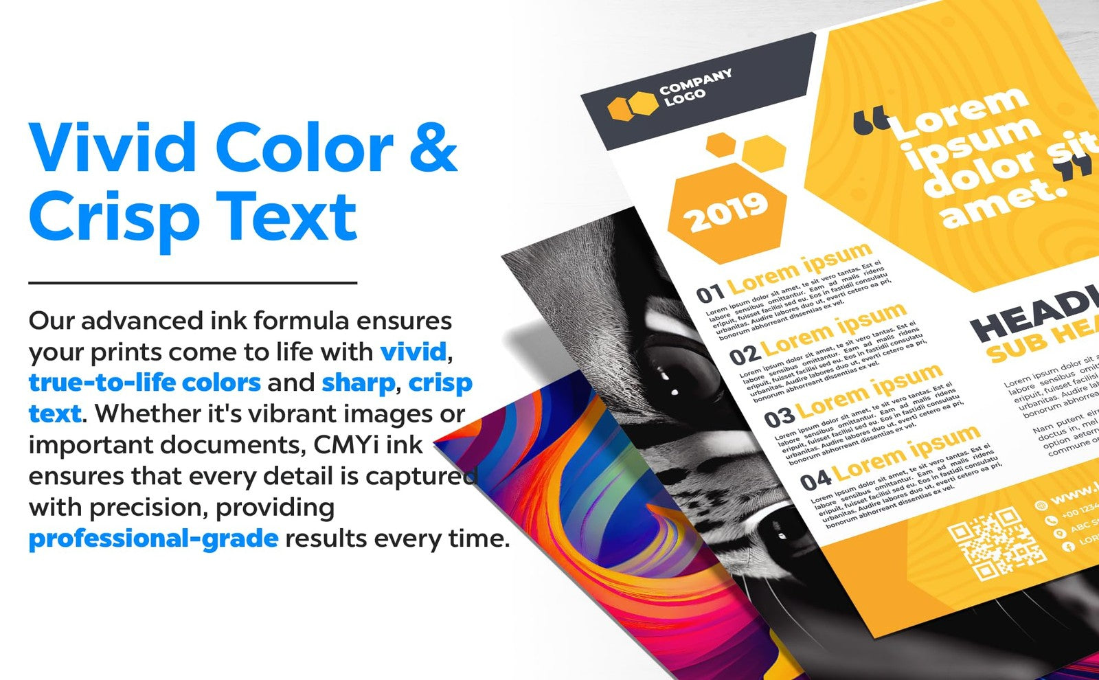 CMYi 67XL tricolor ink cartridges for HP DeskJet printers, showing the three-color ink cartridges in their packaging.