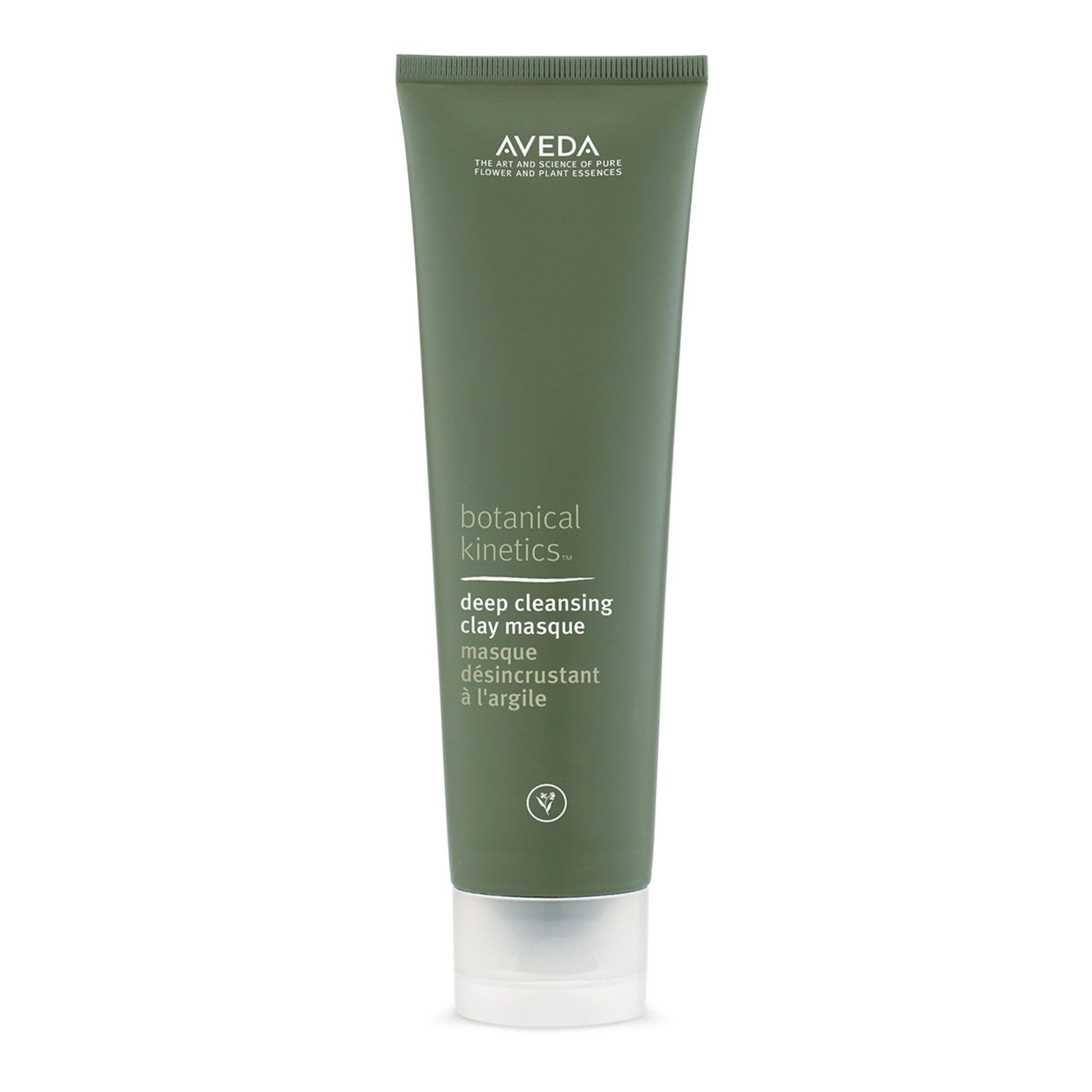 Aveda Botanical Kinetics Deep Cleansing Clay Masque in a jar, showing the clarifying masque for oily skin.
