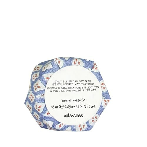 Davines This Is A Strong Dry Wax in 2.69 oz container, showing the product packaging with a black lid and clear label.