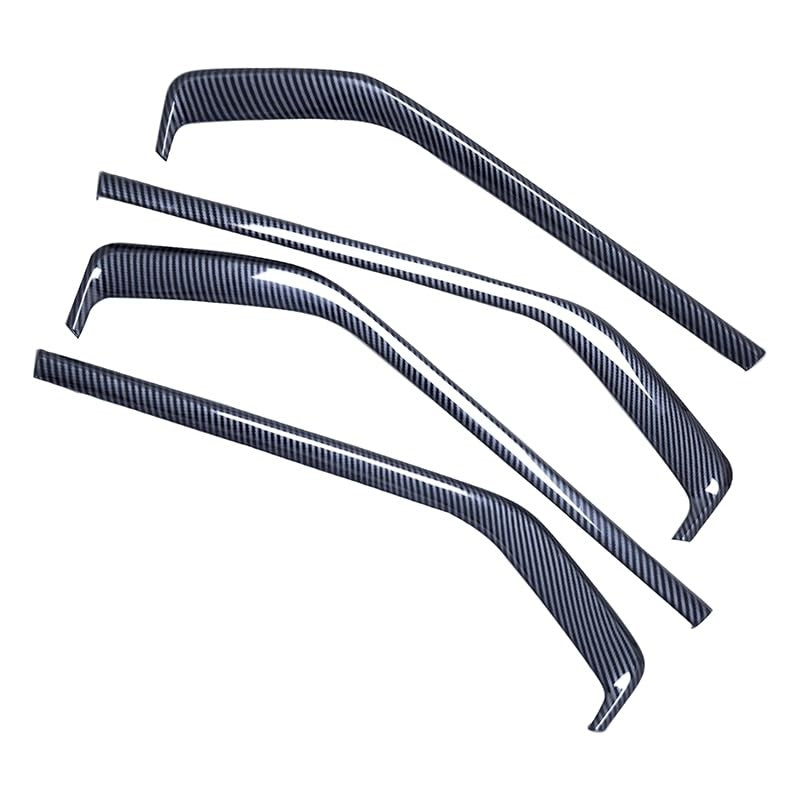 Carbon fiber Barong door panel trim cover for Chevy Colorado and GMC Canyon 2023-2025, shown on vehicle interior door.