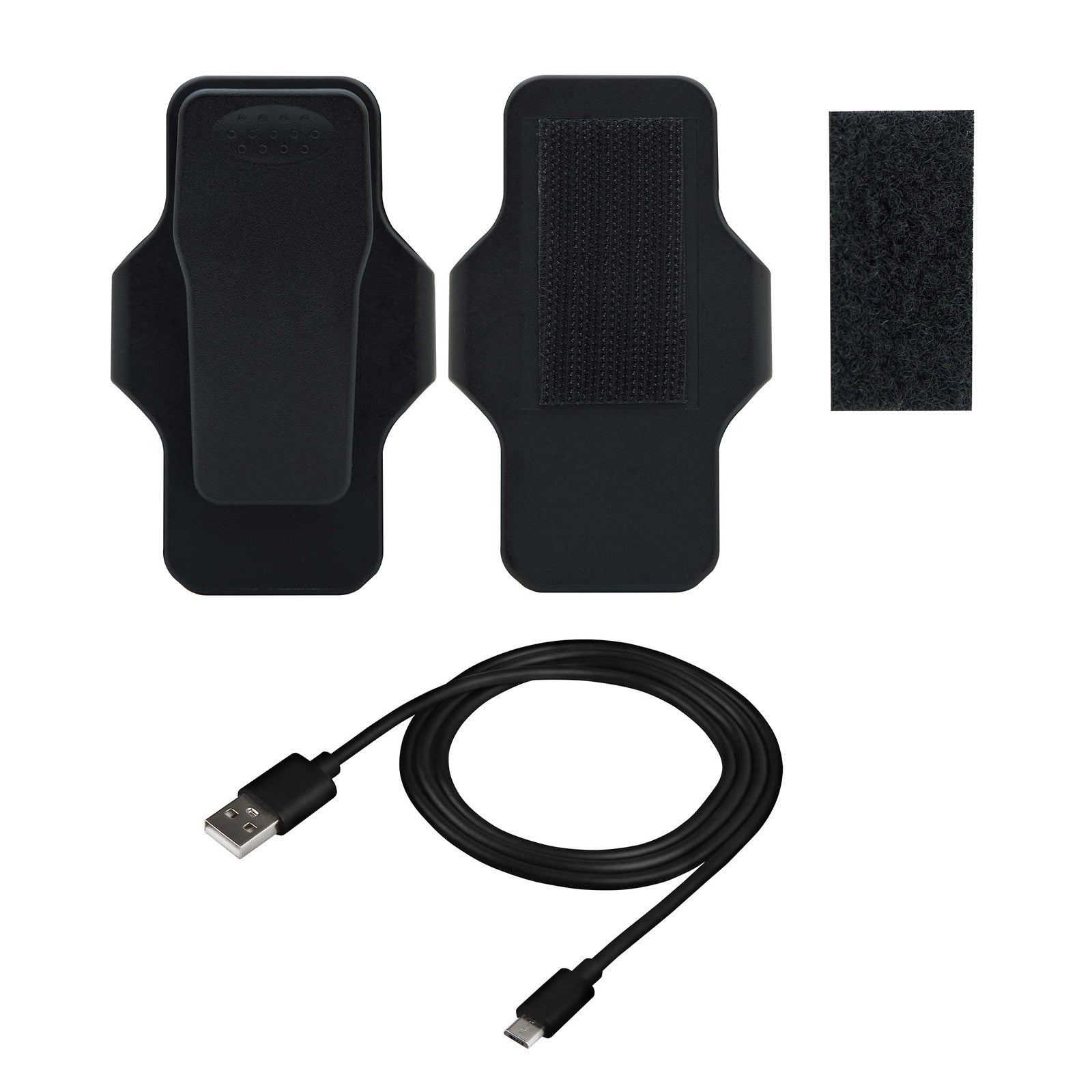 Transcend DrivePro Body 10B camera accessory kit including mounts, cables, and replacement parts for the TS-DBK4.