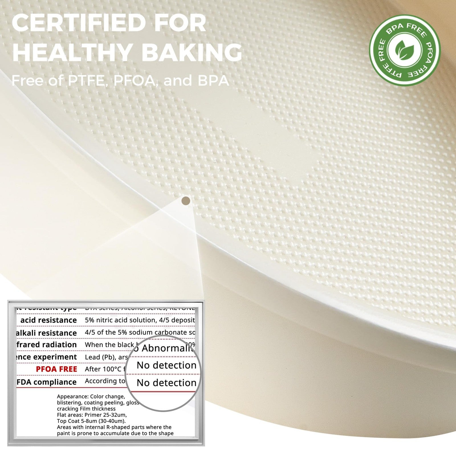 HONGBAKE nonstick ceramic 9-inch round cake pans set of 2 with heavy-duty aluminized construction, ideal for bakers.