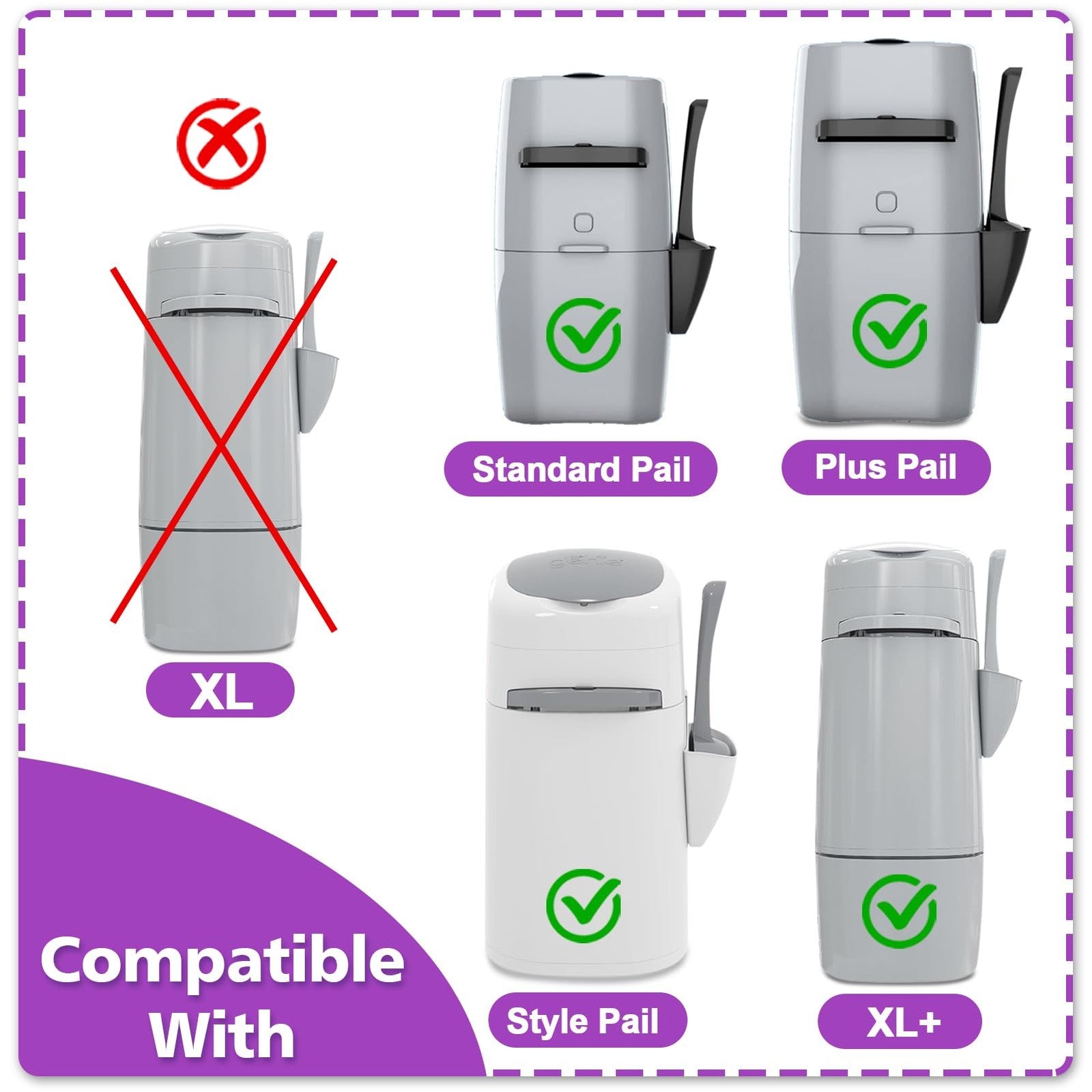SOHBCLE upgraded cat litter refill bags 8-pack cartridges compatible with Genie Cat Litt, showing the refill bags and packaging.