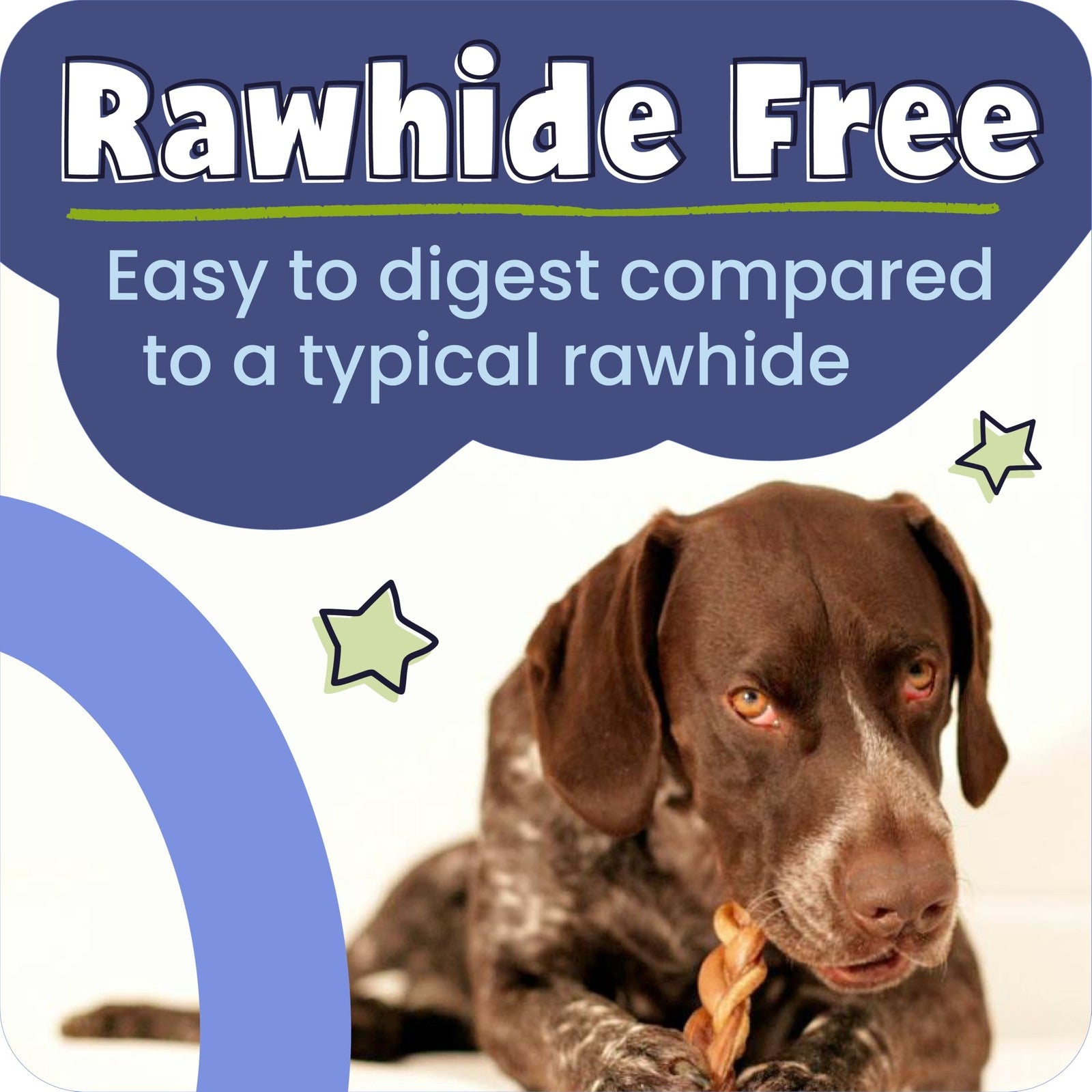 Pawstruck 12-inch all-natural bully sticks for dogs, rawhide-free, low odor, shown on a clean surface with a dog-friendly look.