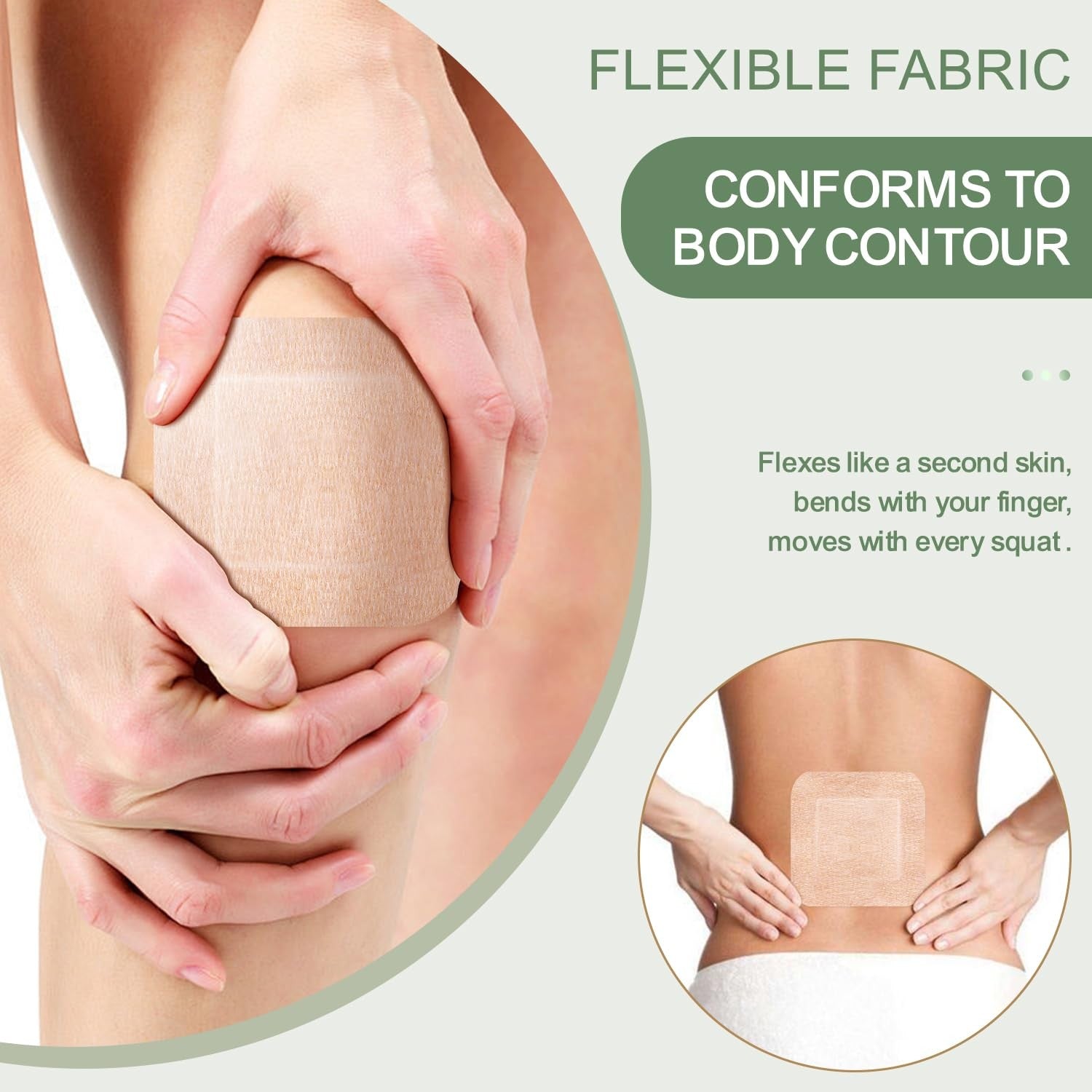 Hysimedy silicone adhesive bandages in extra large size for sensitive, fragile skin, shown covering a wound on the arm.