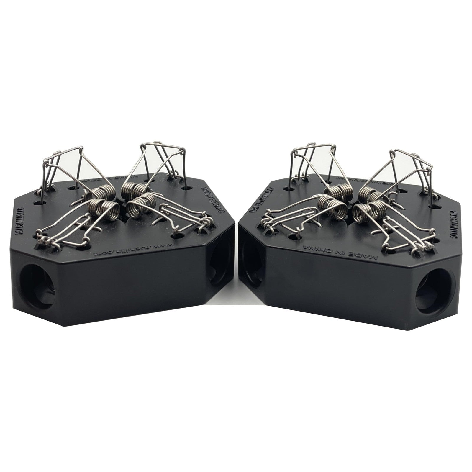 RU CHILLIN reusable mouse trap with multiple catch compartments, suitable for indoor and outdoor use.