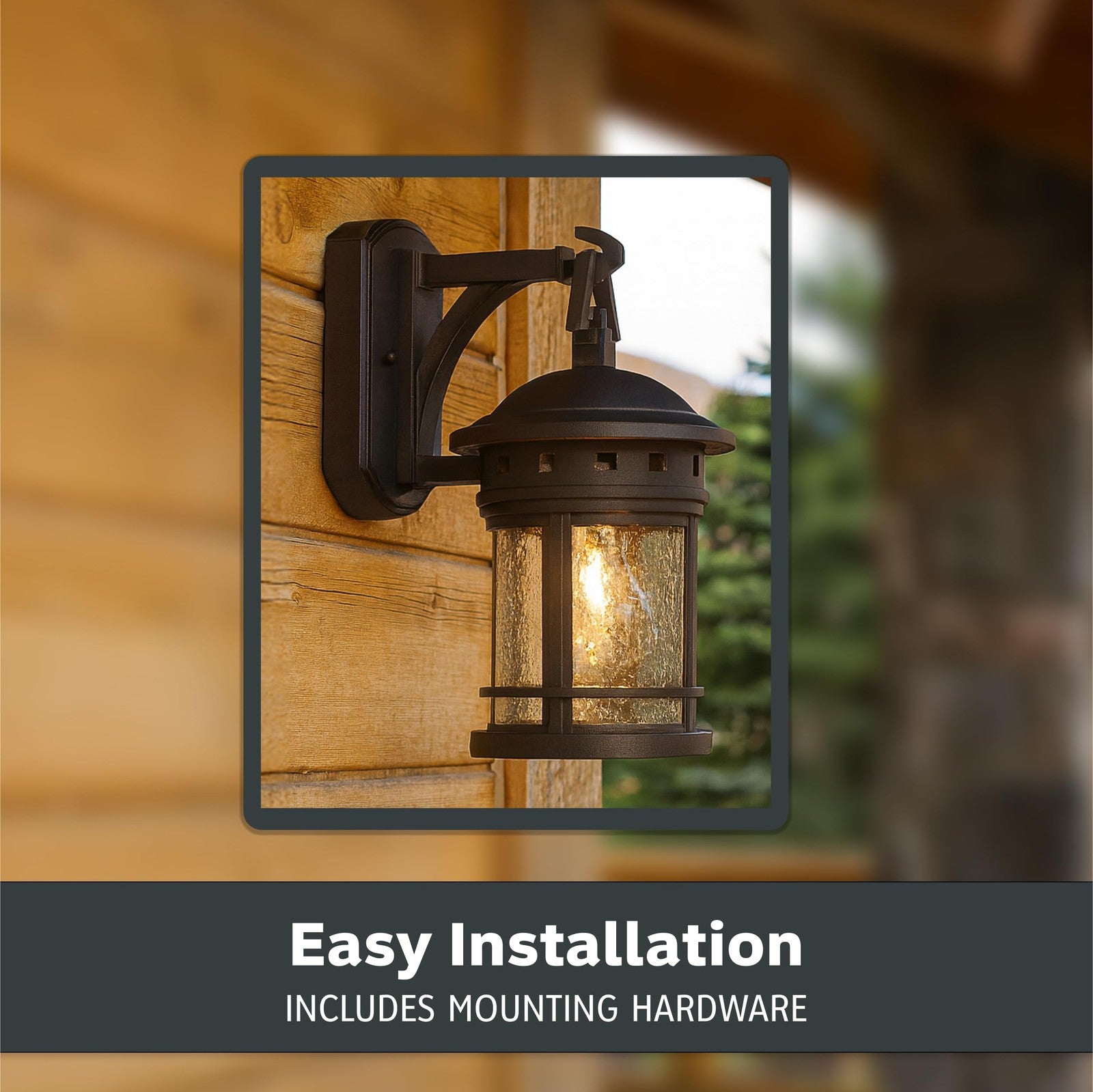 Outdoor wall light fixture by Designers Fountain Sedona, 10.75-inch exterior fixture with a classic design and durable finish.
