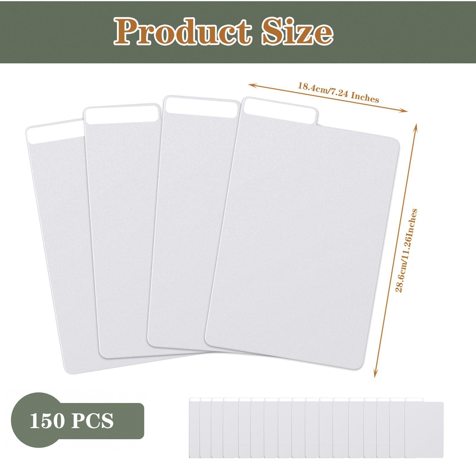 Pyrrhiax 150-piece comic book dividers with tabs, patient divider cards, and card dividers for organizing comics or documents.