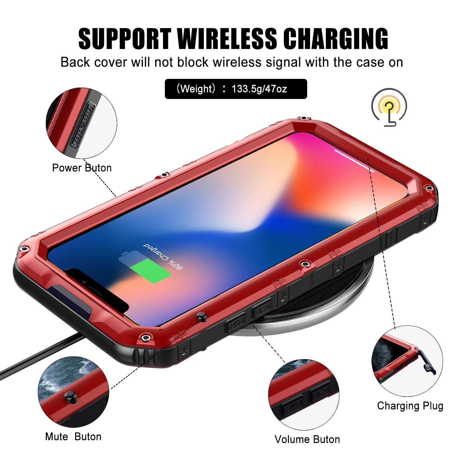 Heavy-duty waterproof case for iPhone 11 Pro with military-grade shockproof design, providing durable protection.