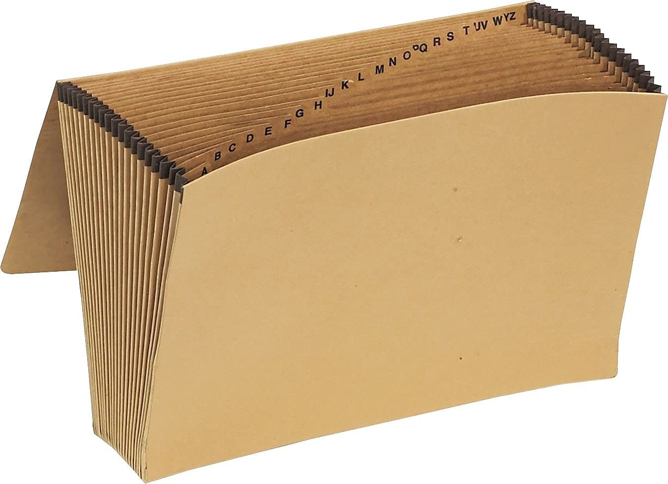 Pendaflex expanding kraft file with flap, A-Z index, 15 x 10 inches, stored in a box, for organized document storage.