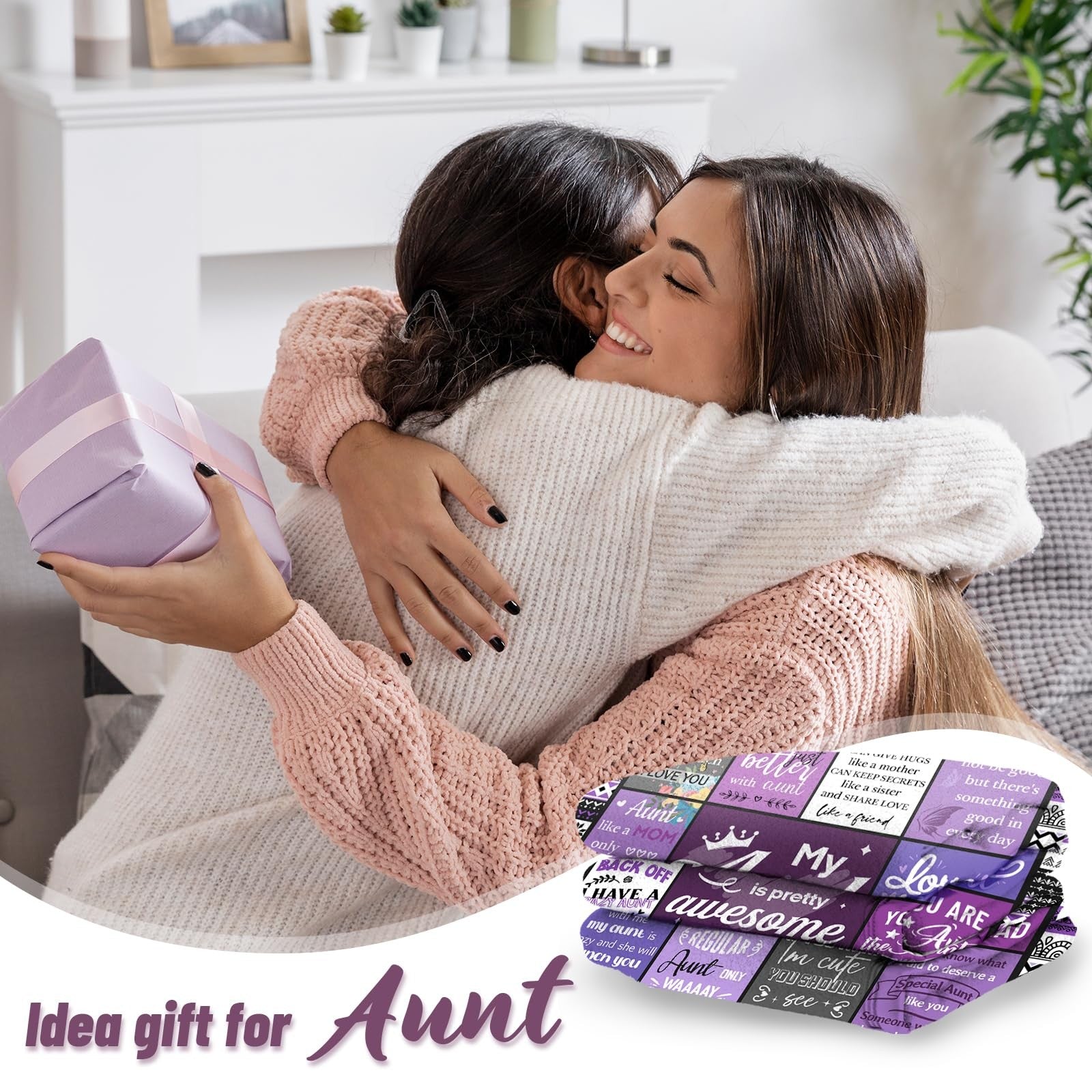 Ueedklaayy gift box with heartfelt auntie gifts, perfect for nieces and nephews to give to their aunt.