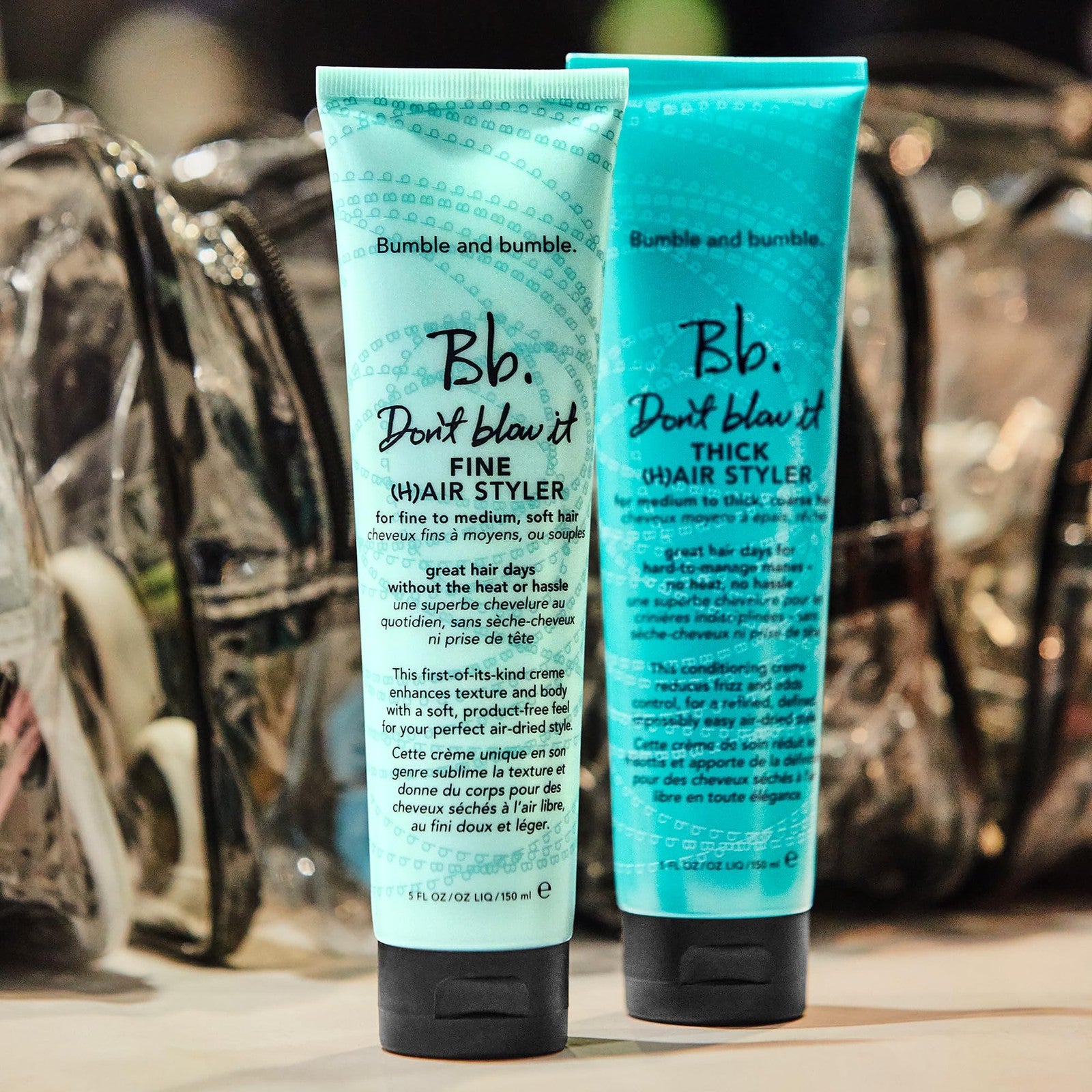 Bumble and bumble Don't Blow It Thick air styler cream for medium hair, showing the product tube and packaging.
