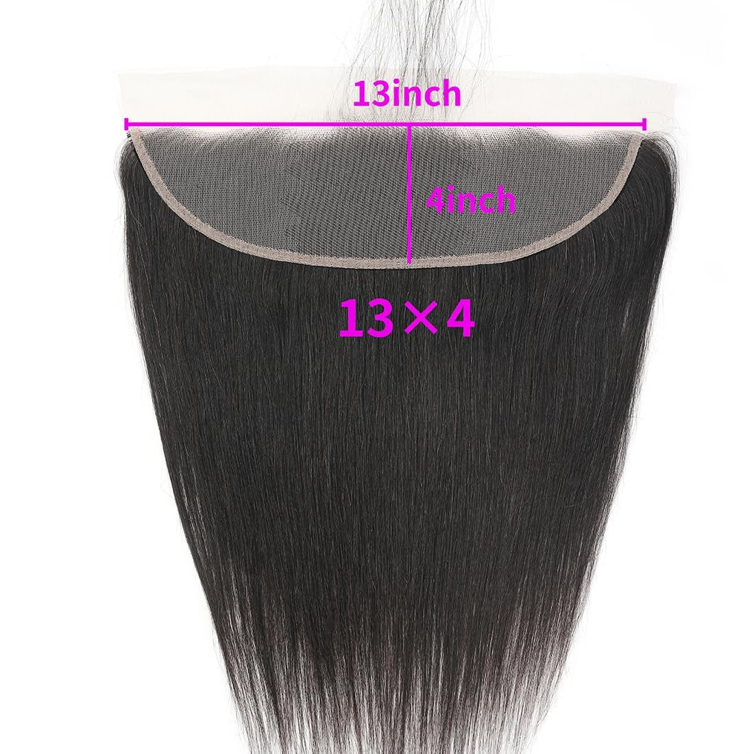 Autto 13x4 skinlike HD lace frontal closure made of straight human hair, ear-to-ear, natural skin tone appearance.