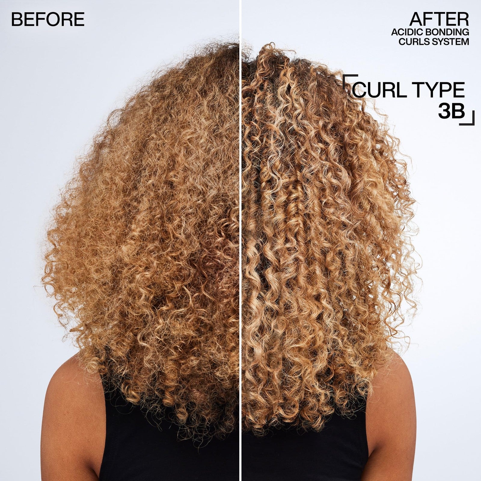 Redken Acidic Bonding Curls Leave-In Treatment for curly and coily hair, showcasing the product bottle with curly hair in the background.