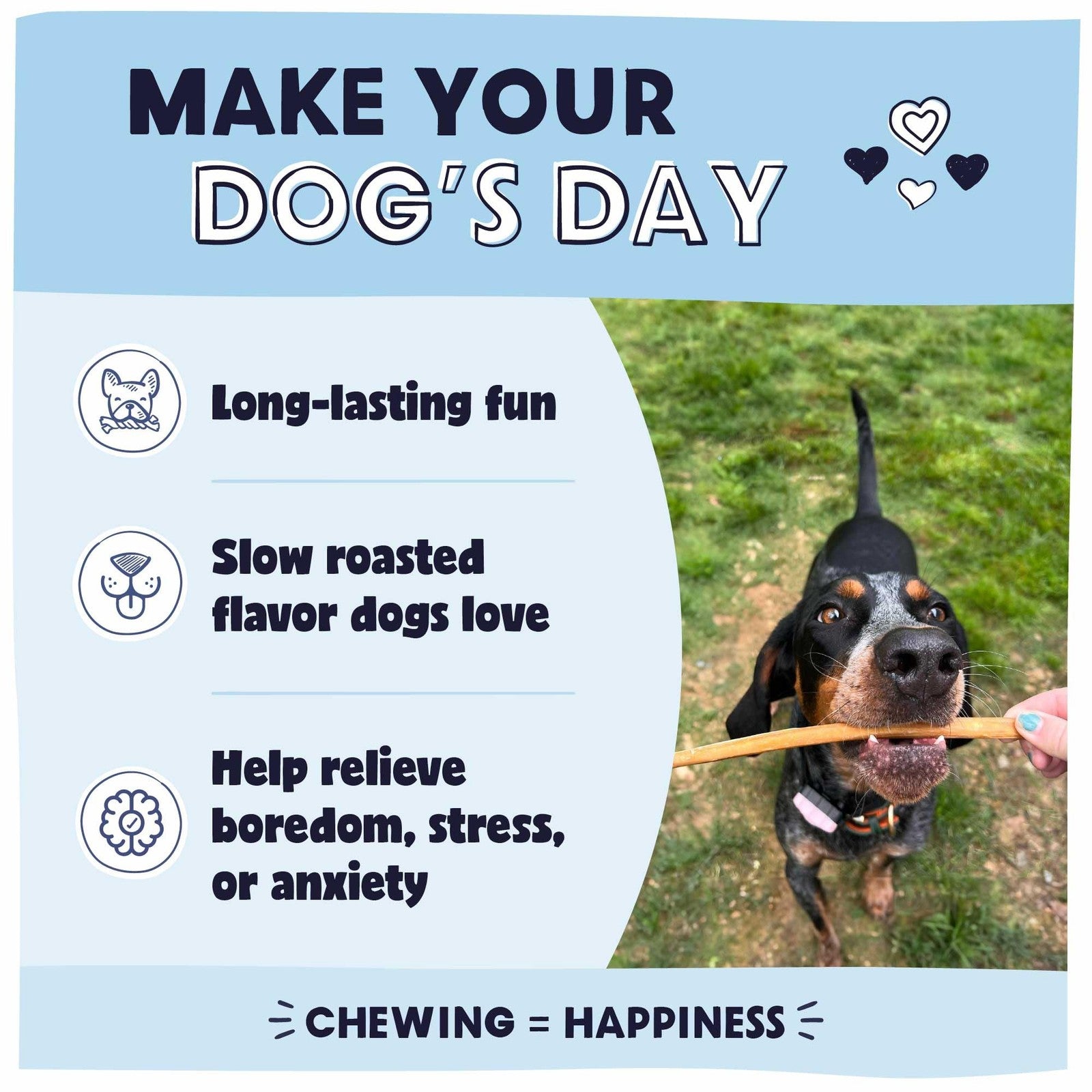 Pawstruck 8-12 inch bully sticks for dogs, rawhide-free and long-lasting dog chews, shown in the image.