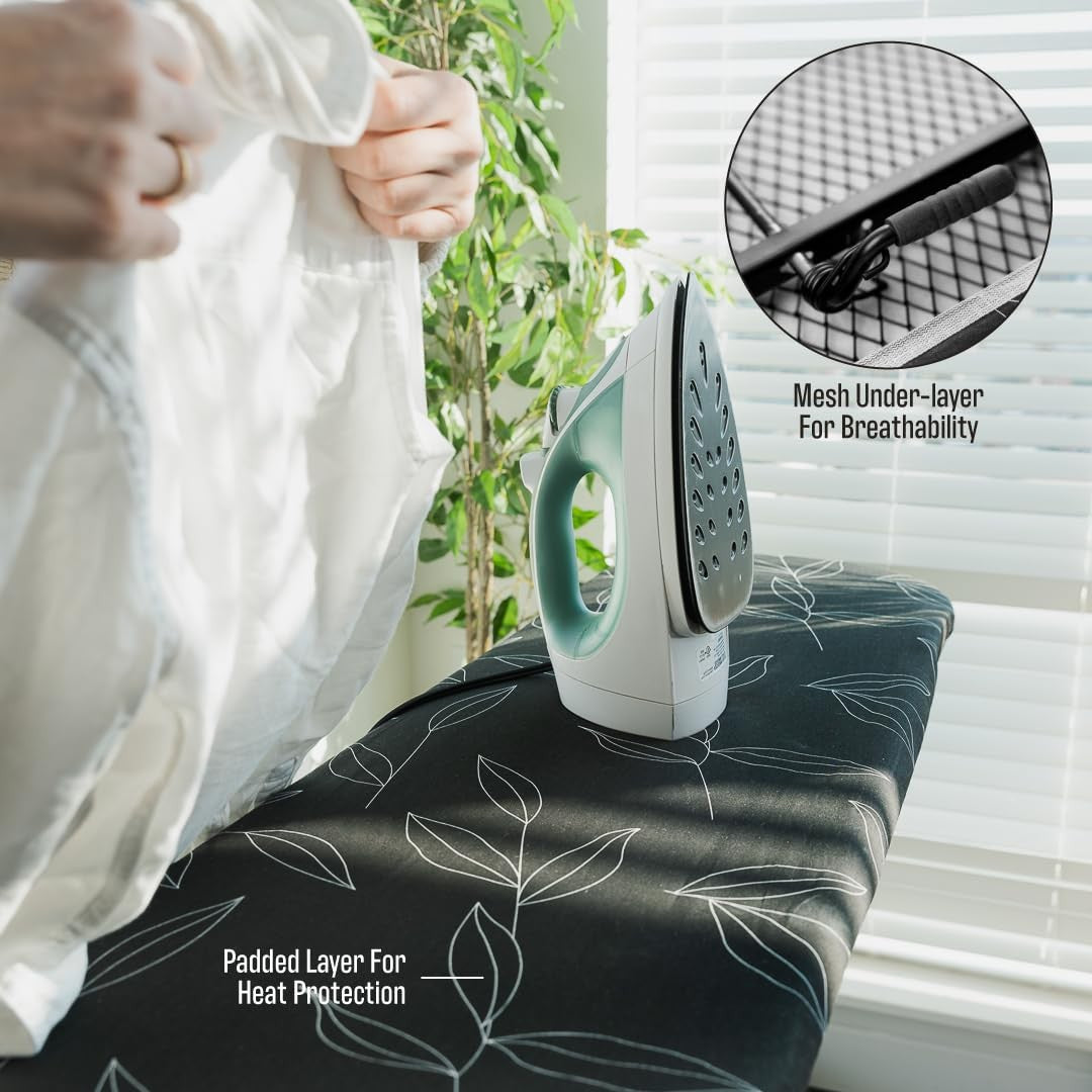 Standard full-size ironing board by ANGORA BRANDS, featuring a sturdy surface ideal for home ironing tasks.