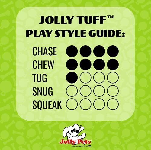 Green Jolly Pets Tree Tugger dog toy with durable rope and handle, designed for tugging and playing with dogs.