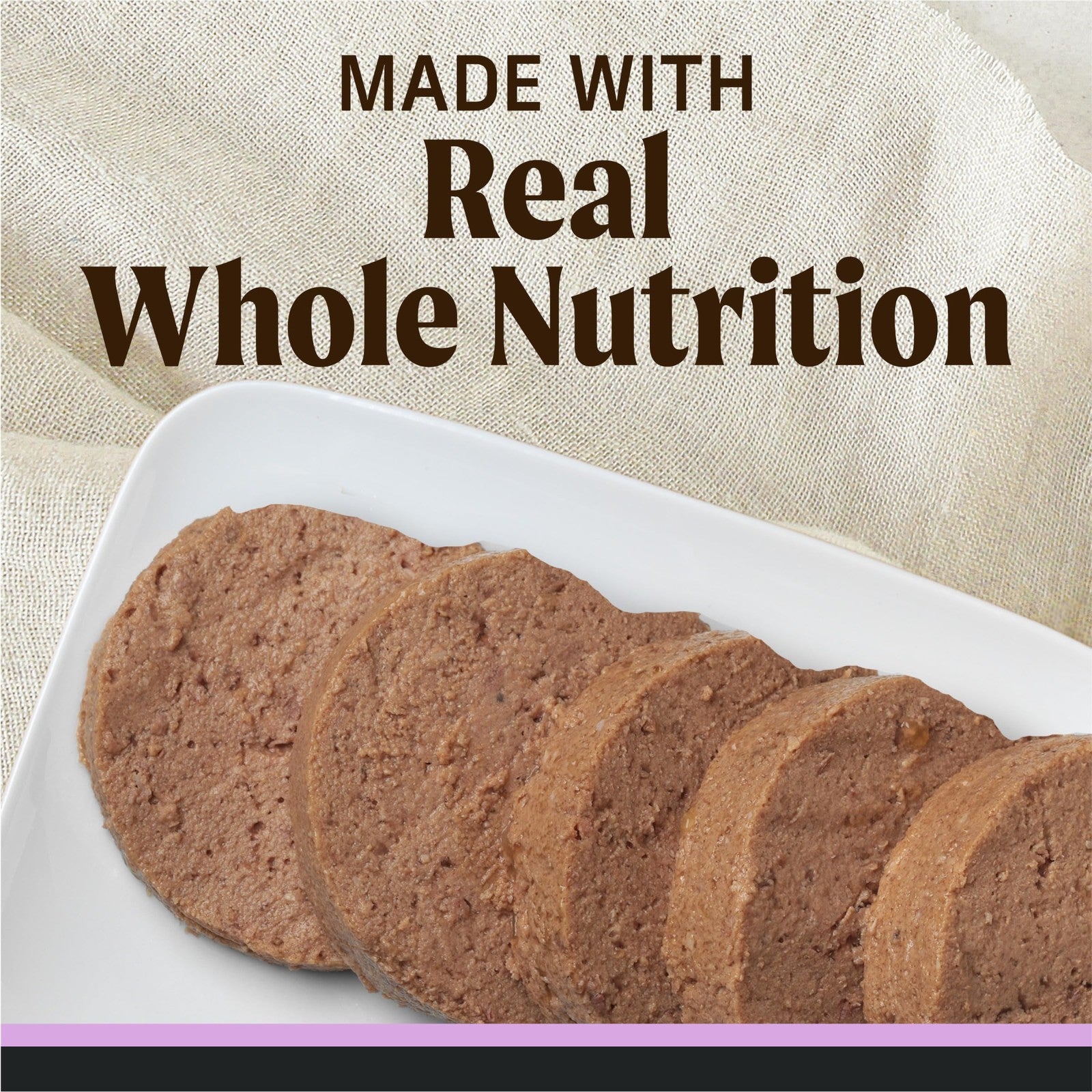Canned Merrick Limited Ingredient Diet Premium dog food with healthy grains, showing the wet, natural dog food in the can.