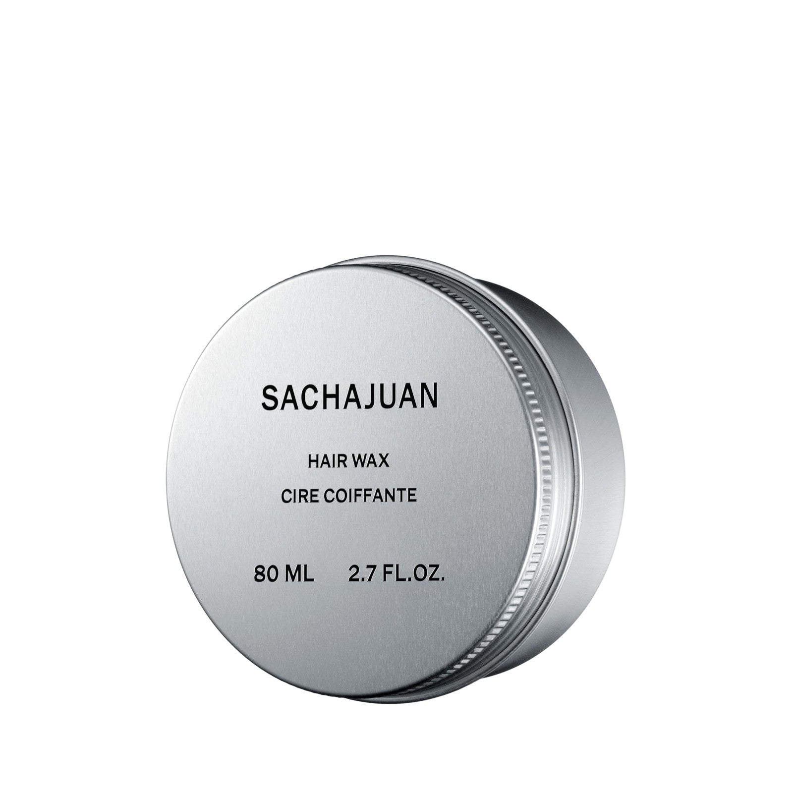 SACHAJUAN Hair Wax 80ml jar showing the product label, designed for creating texture and shine on all hair types.