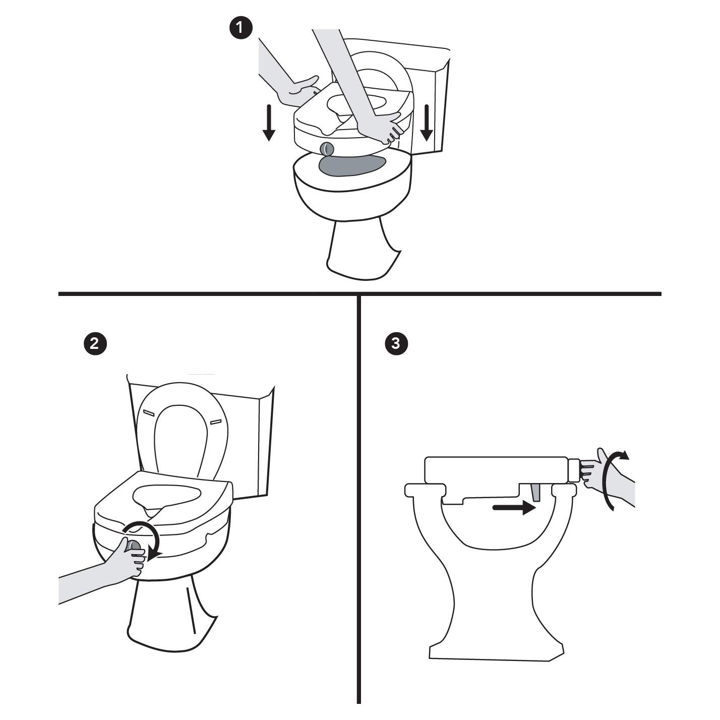 Carex Health Brands Carex E-Z Lock raised toilet seat adds 5 inches height, featuring secure locking for easier sitting and standing.
