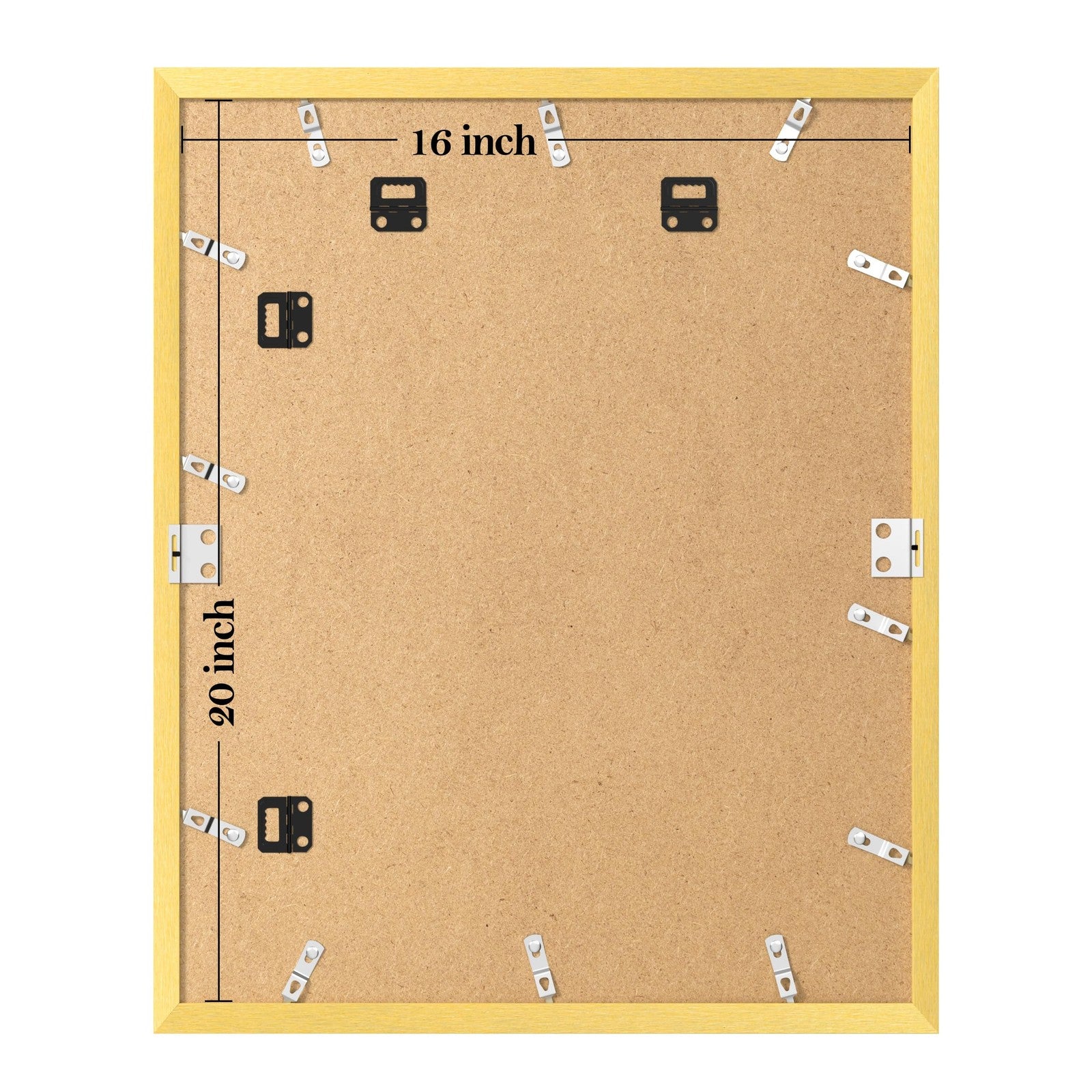 eletecpro gold 16x20 picture frame with 11x14 mat display, showcasing elegant photo presentation and sturdy design