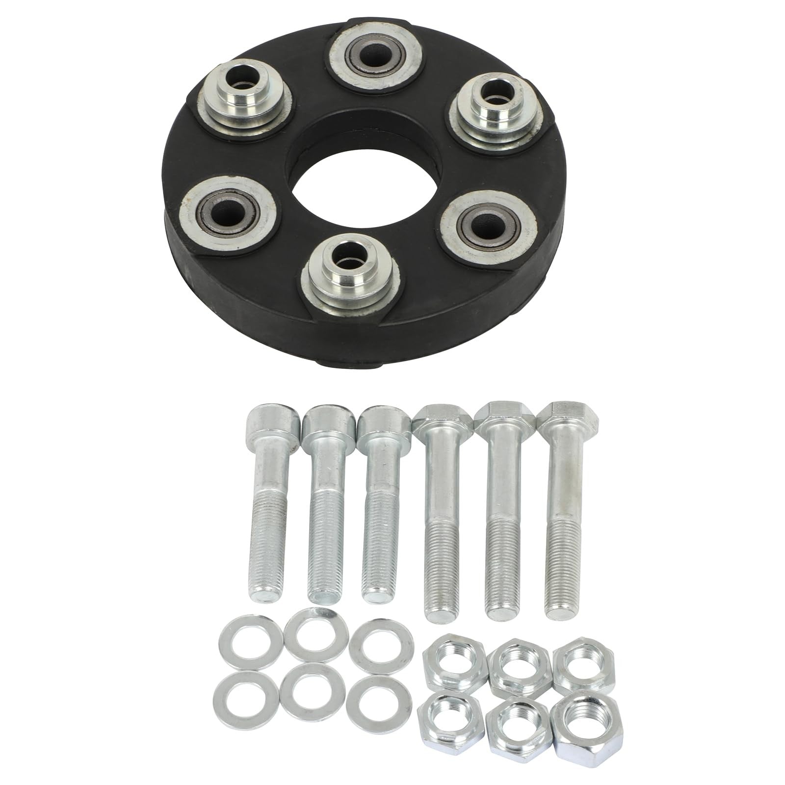 SCITOO driveshaft drive shaft coupler flex joint shaft coupling for automotive use, showing the metal joint with rubber boot.