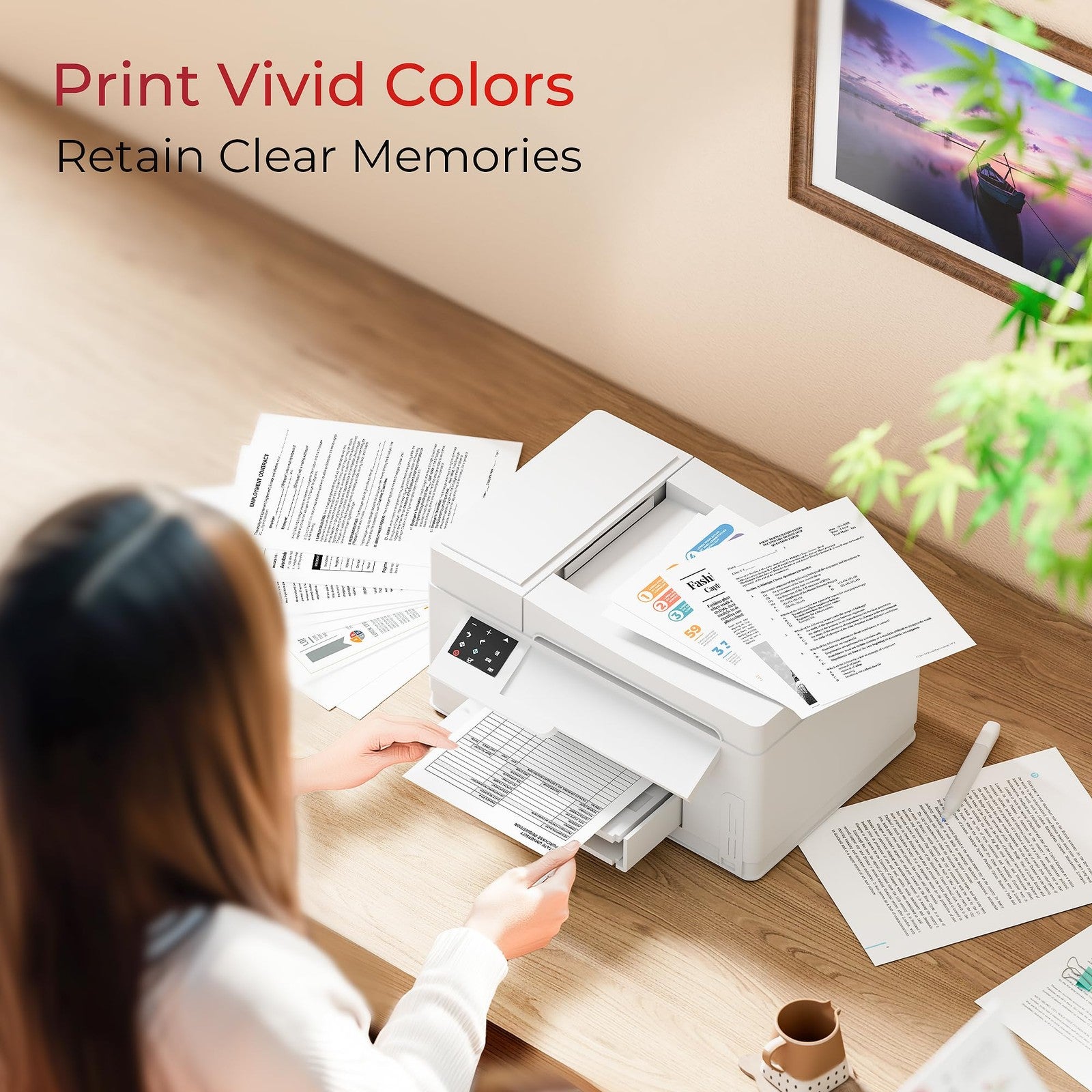 Set of 10 unbranded HP 902XL ink cartridges for HP printers, high-capacity replacement ink for vibrant printing.