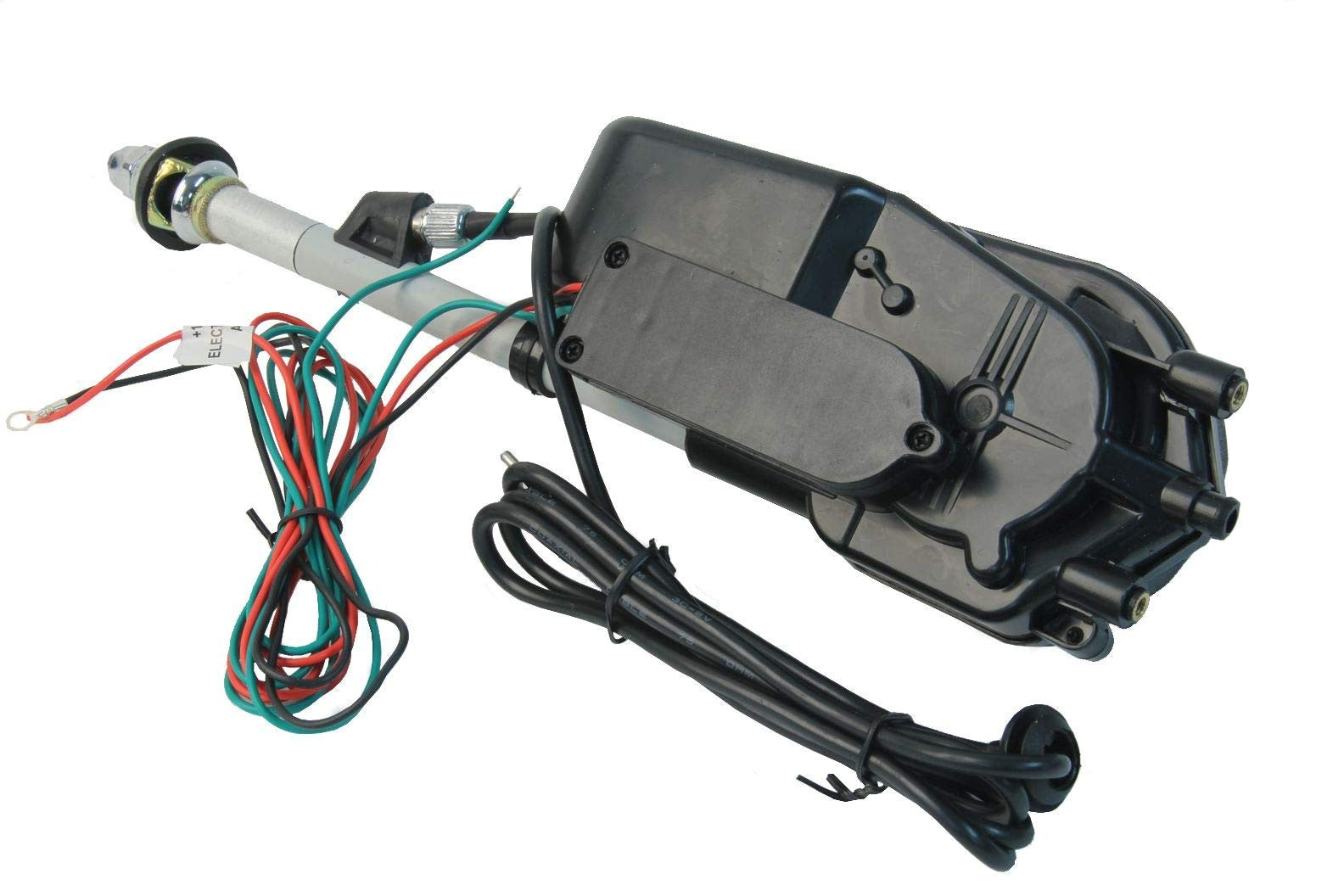URO Parts AUTA2050 universal power antenna kit with chrome mast, automotive radio antenna replacement for vehicles