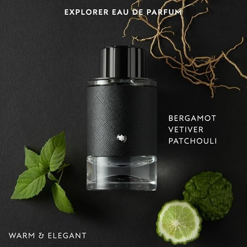 MONTBLANC Explorer shower gel in a 5 fl oz bottle with a sleek black and silver design, suitable for daily use.