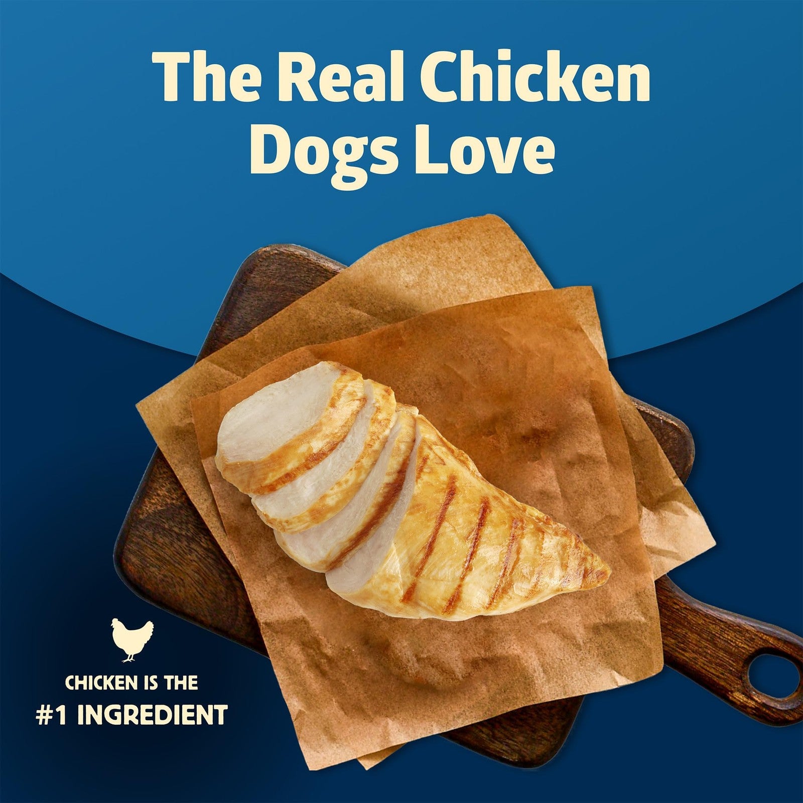 Canned Blue Buffalo Freedom grain-free senior wet dog food with blue and white packaging showing a bowl of dog food.