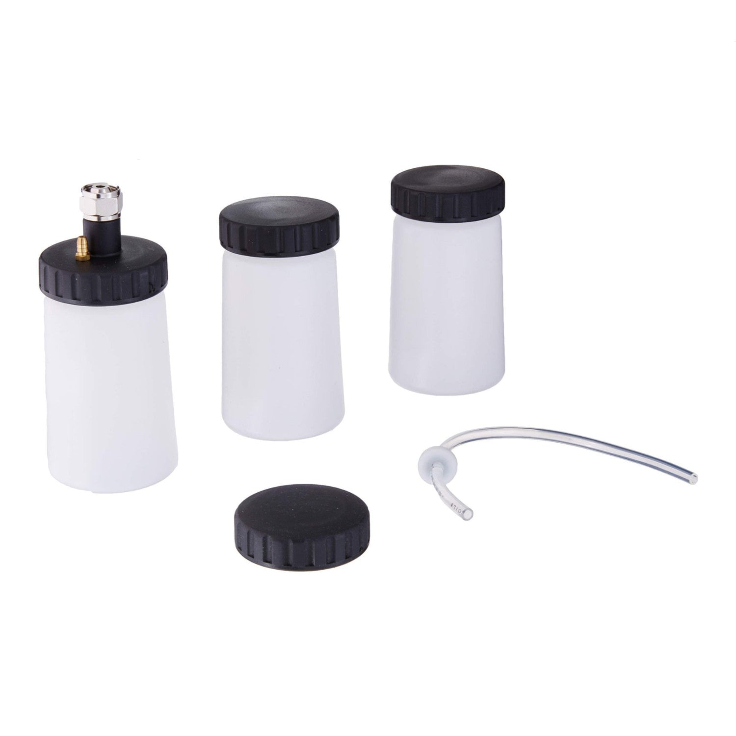 Fuji Spray 9080 Mini-Cup Set of 3, small paint cups with tips and lids for spray gun, compact and durable for painting projects