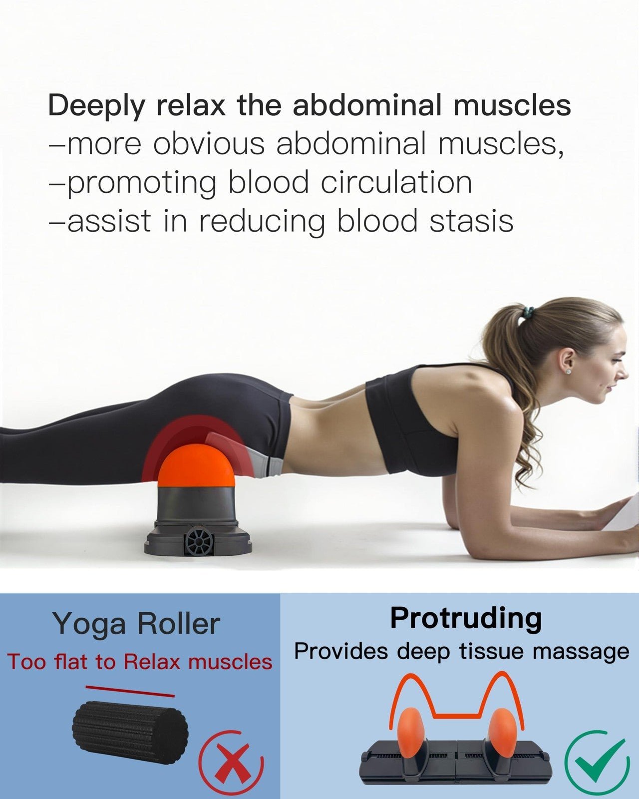 Comfyon psoas muscle release massage tool with adjustable design for deep tissue back, hip, and QL muscle relief.