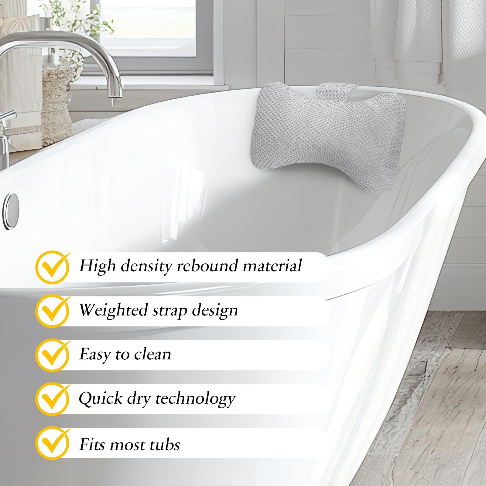 Keoltuo hot tub pillows 2-pack, spa headrest cushions for relaxing bath experience, universal fit for hot tubs and spas.