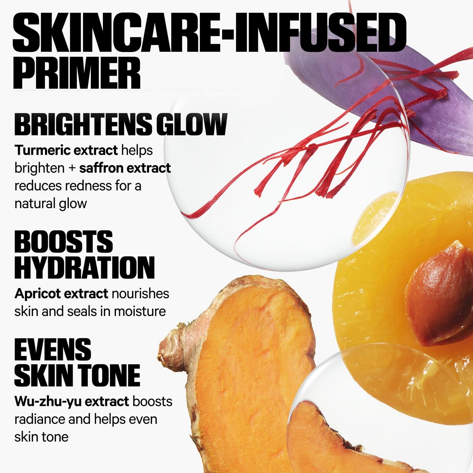 Milk Makeup Cloud Glow Foam Brightening Primer applied to face, creating a smooth, luminous base for makeup.