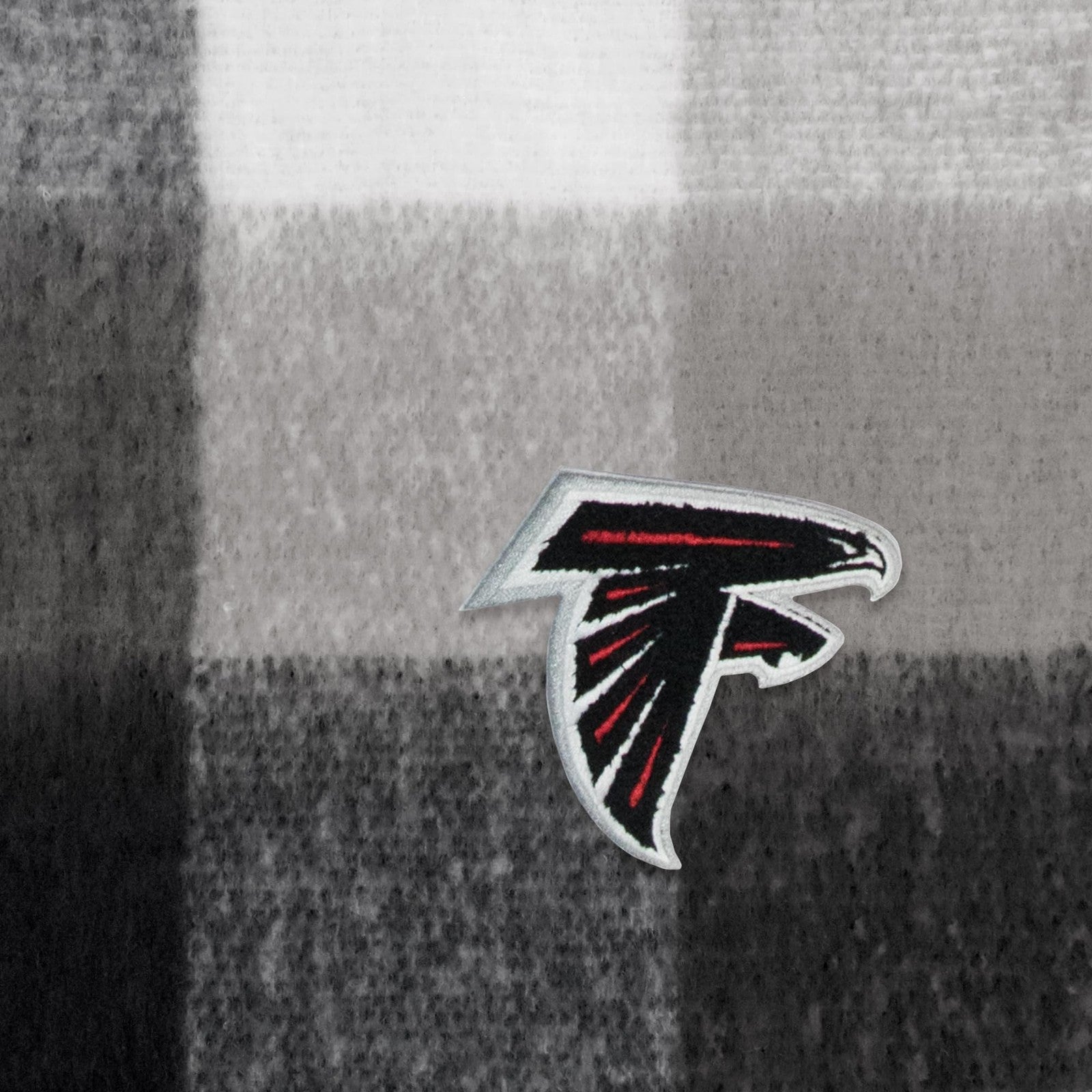 Littlearth NFL Atlanta Falcons soft scarf with team logo and red, black, and white colors, perfect for game day wear.