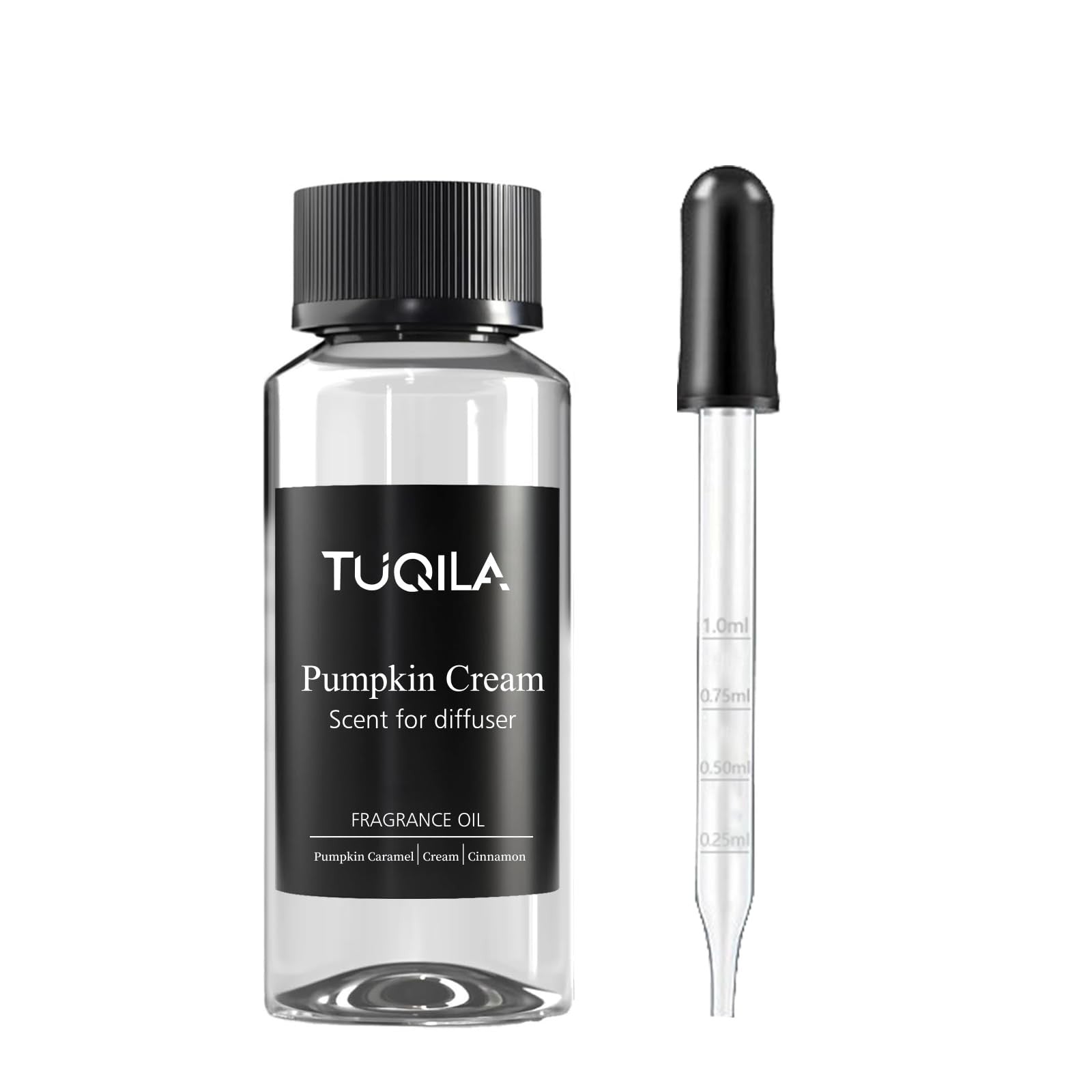 Tuqila pumpkin cream scented waterless diffuser essential oil in a 120ML bottle, ideal for luxury home fragrance.