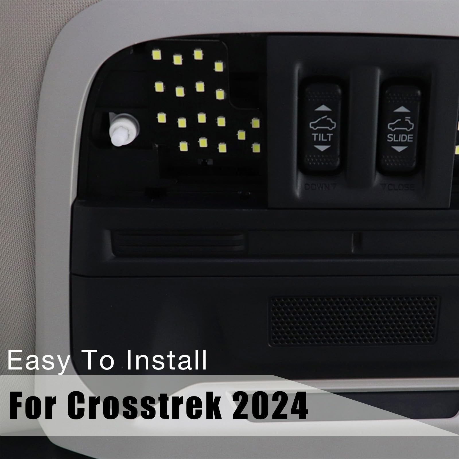 NARATI white accessories compatible with 2024-2026 Subaru Crosstrek and Impreza, shown on a clean surface.