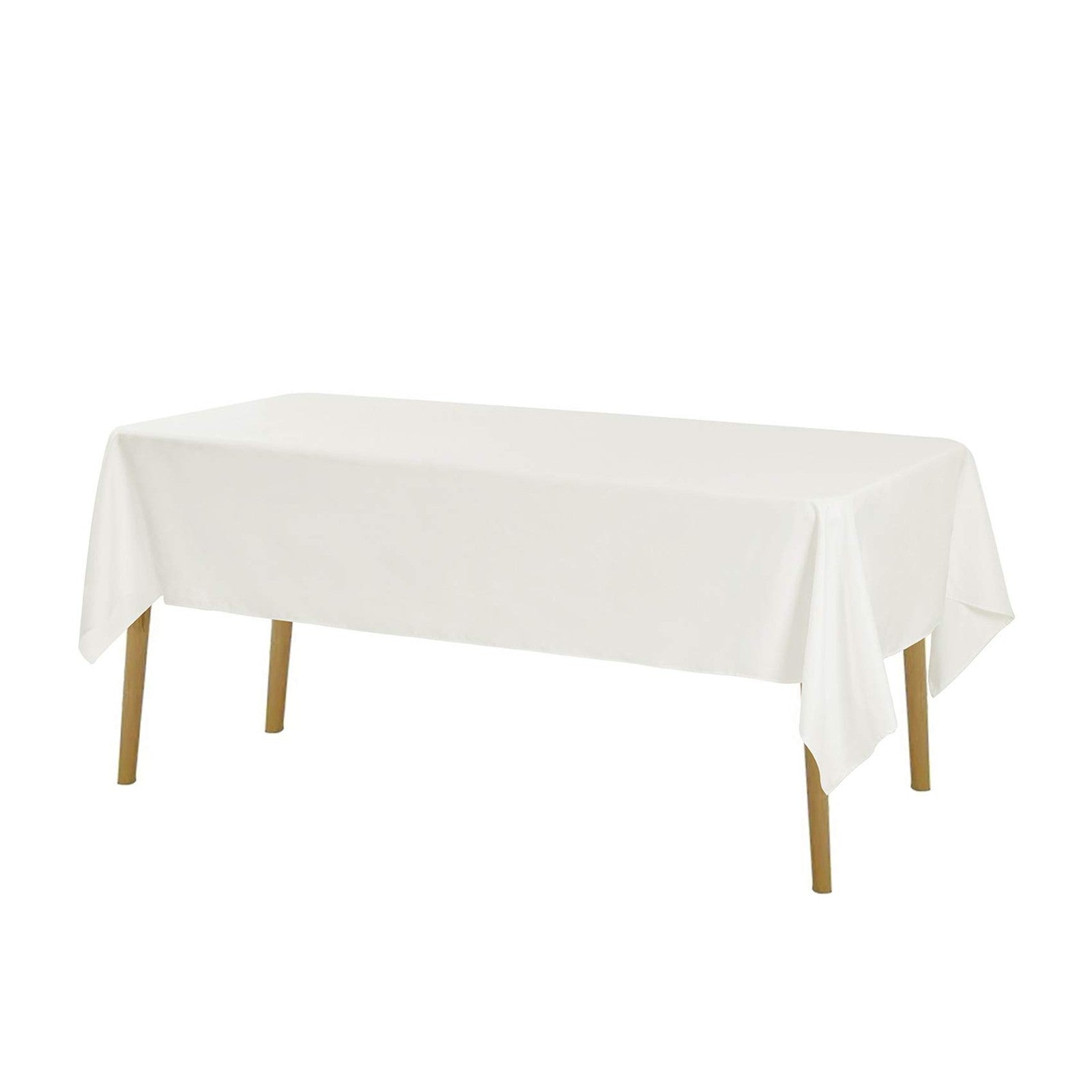Rectangle tablecloth in washable polyester fabric, 60x120 inches, ideal for dining tables, unbranded.