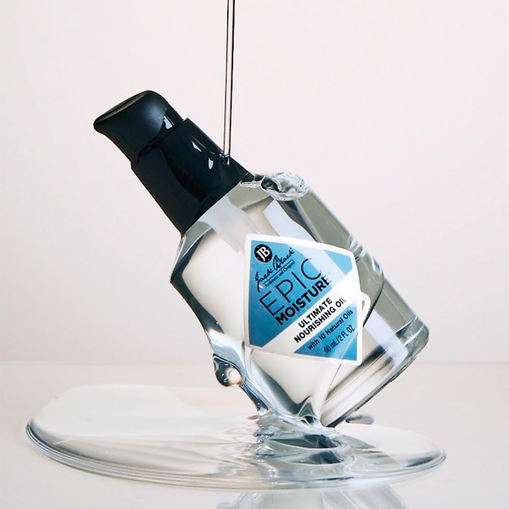 Jack Black Epic Moisture Ultimate MP10 Nourishing Oil in 2 fl oz bottle, showing the multi-purpose skincare product and packaging.