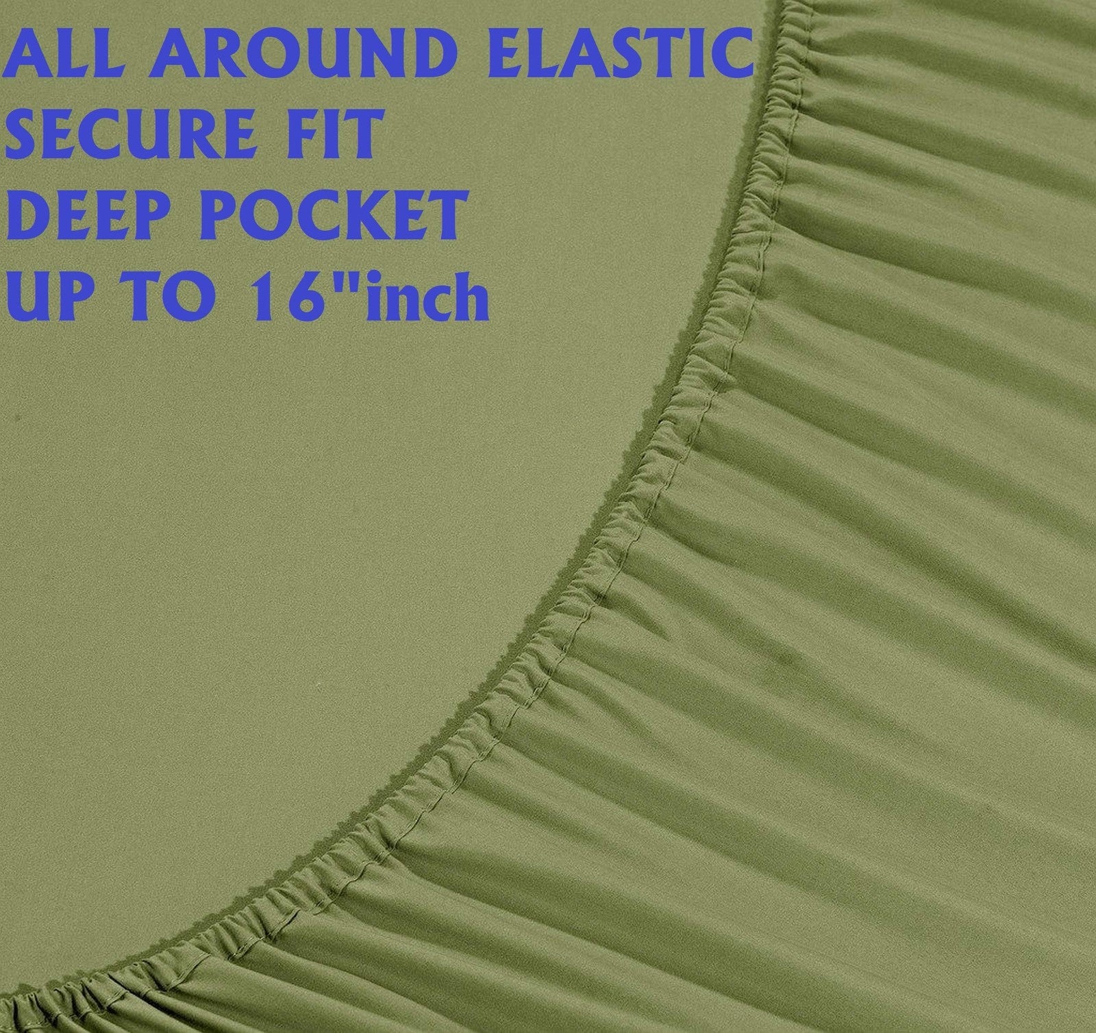 Elegant Comfort luxury soft microfiber bed sheets in white, featuring a smooth, high-quality hotel-style bedding set.