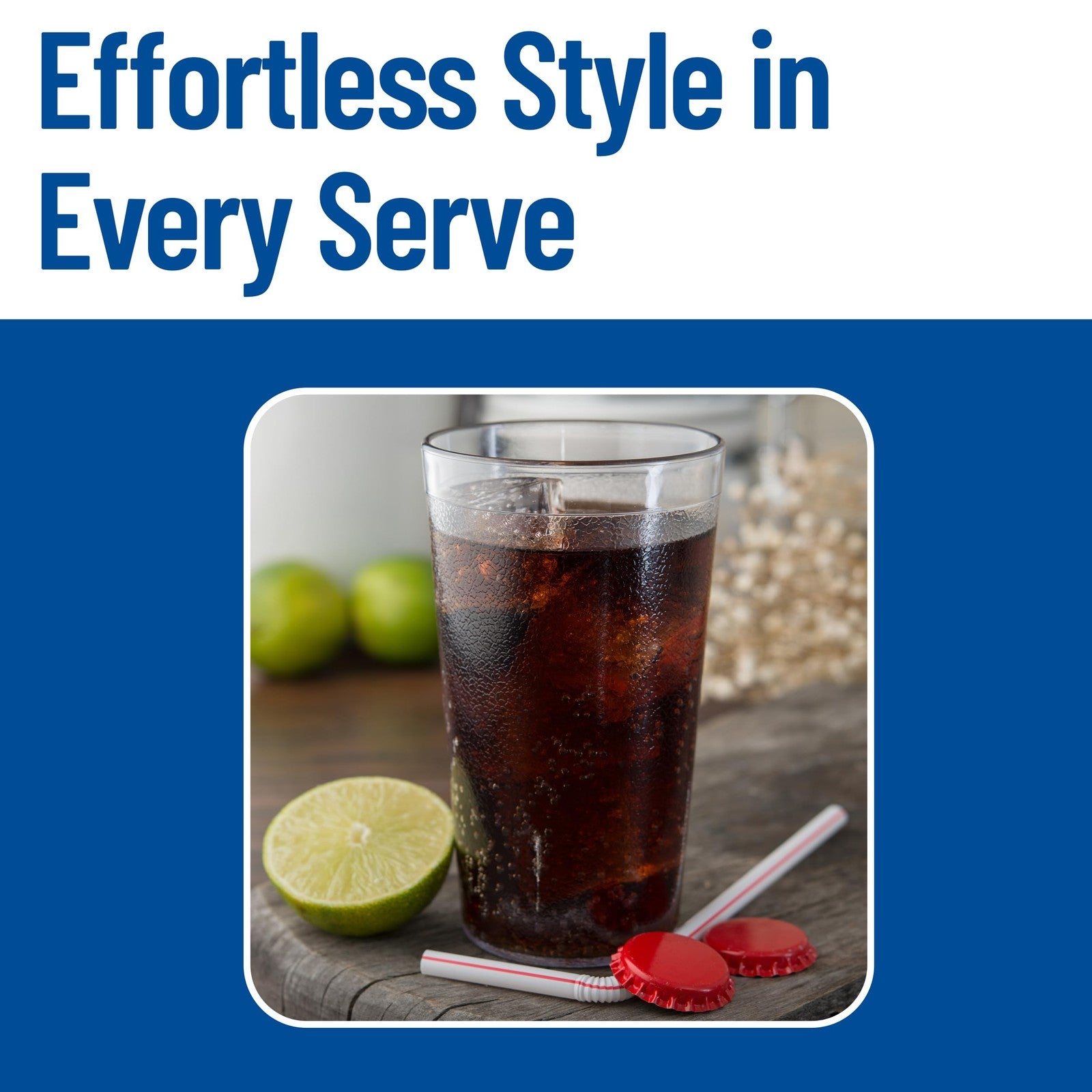 Carlisle FoodService Products stackable tumbler with pebbled exterior, ideal for kitchen use, showing the textured surface and compact design.