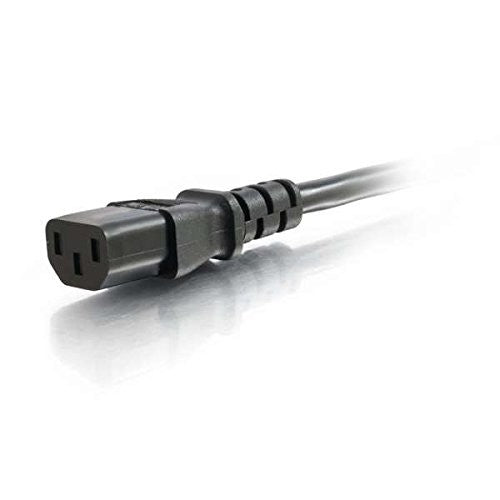 C2G 8-foot black hospital grade power cord with NEMA 5-15P to IEC 320 C13 connectors, coiled 16 AWG medical-grade cable