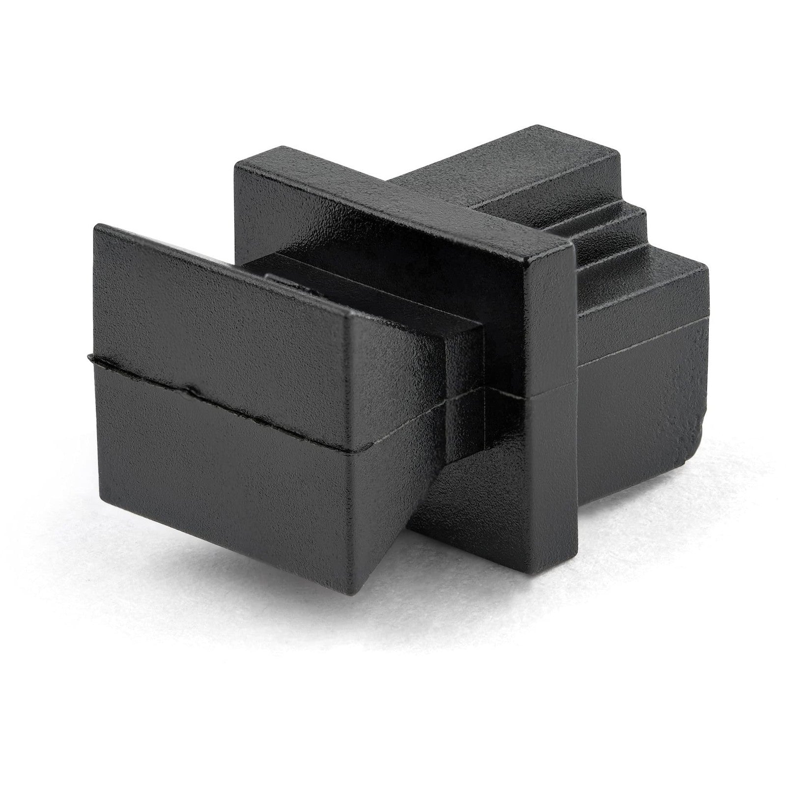 StarTech.com 100-pack of reusable RJ45 dust covers and blanking plugs for network cable ports, black plastic caps.