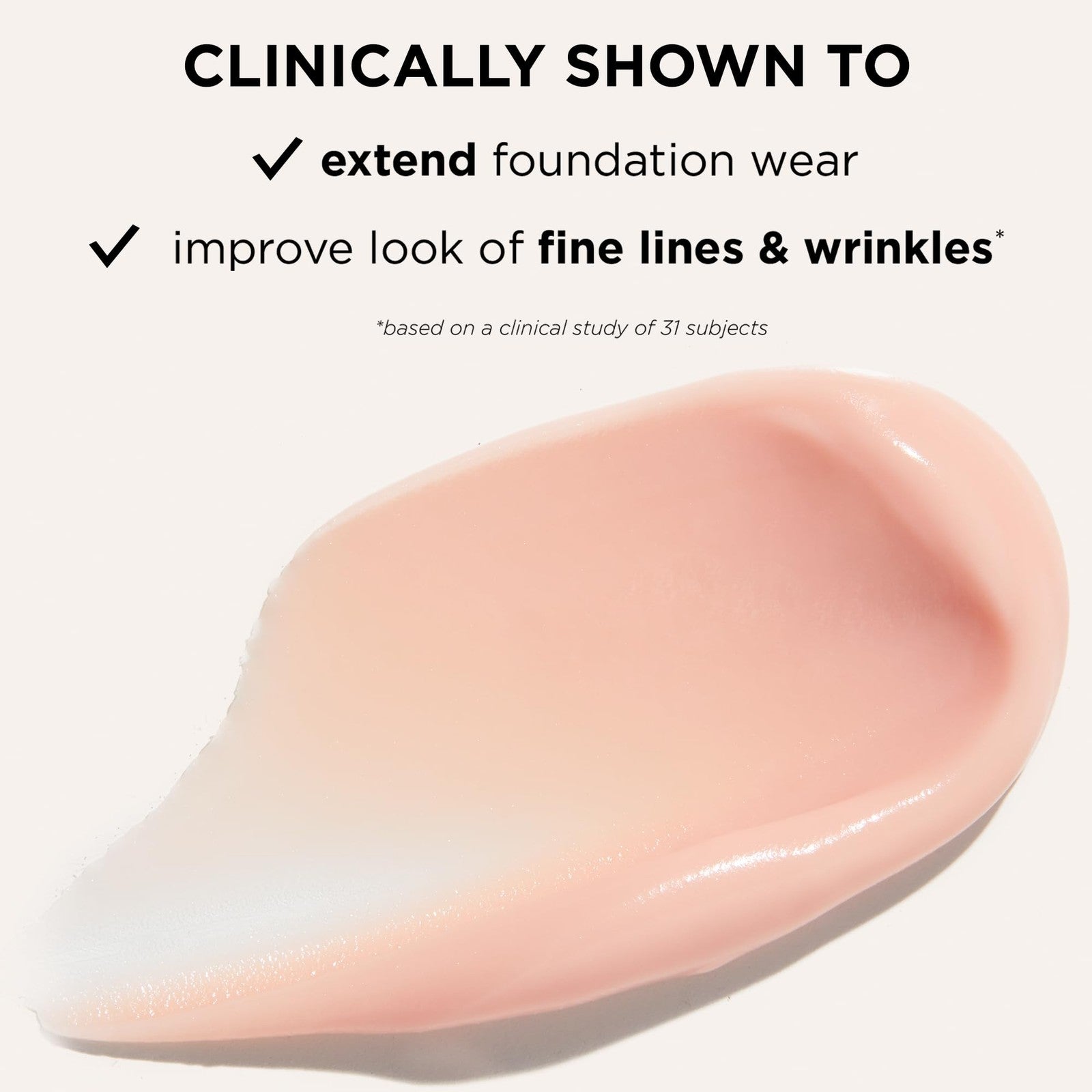 Tarte Face Tape Smoothing Primer, a lightweight longwear makeup primer with a matte finish, visible on skin in the image.