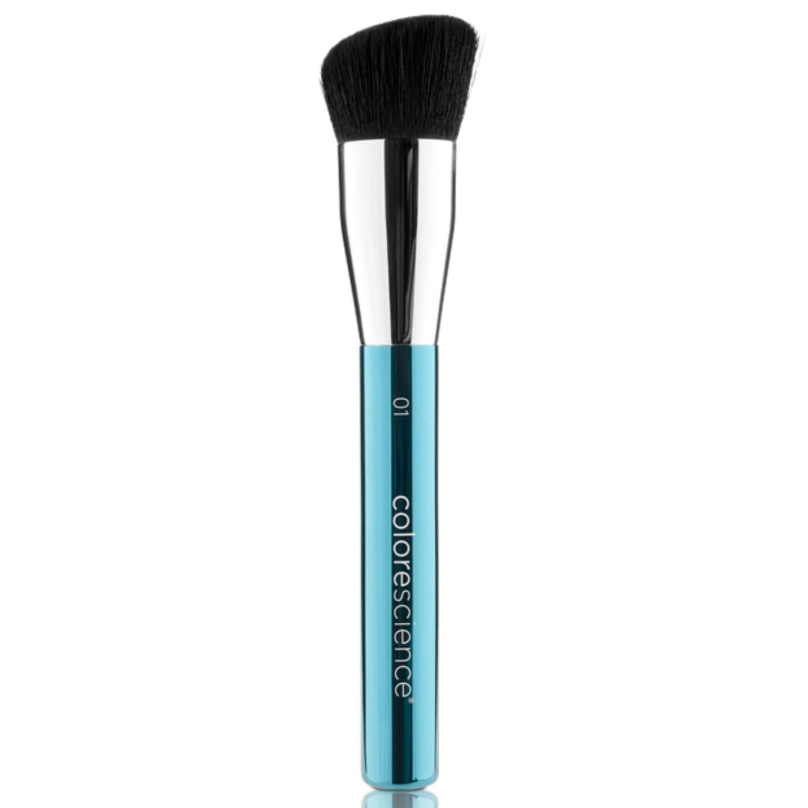 Colorescience Professional Angled Face Brush-01 with soft, angled bristles for precise makeup application and contouring.