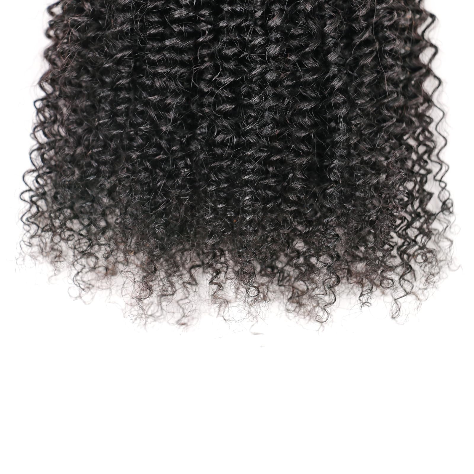 Brazilian Afro curly human hair bundles from Huarisi, 10-12 inch, 100% unprocessed, grade 10A, natural curly texture.